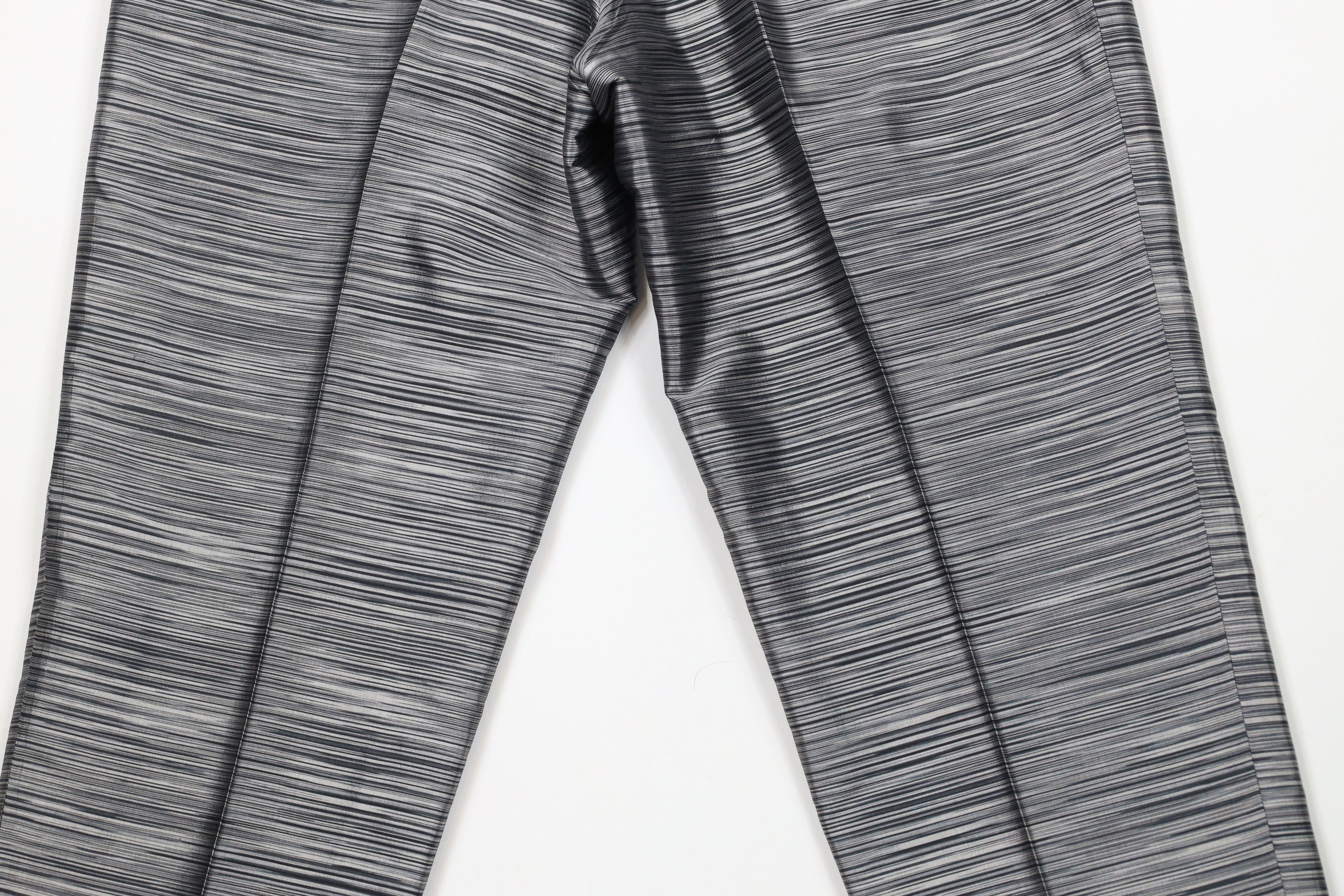 Vintage Vintage 90s Streetwear Silk Tapered Leg Suit Pants Gray Size 30" / US 8 / IT 44 - 11 Thumbnail
