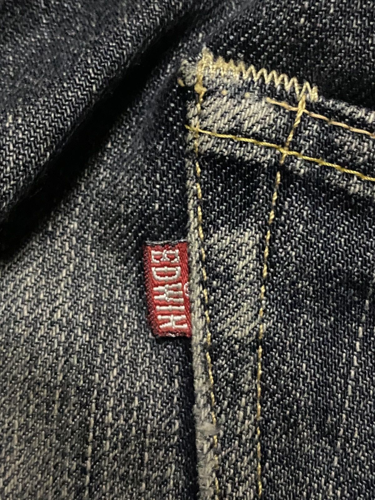 Edwin Vintate Edwin 504R Mud Wash Distressed Baggy Jeans Size US 36 / EU 52 - 14 Thumbnail