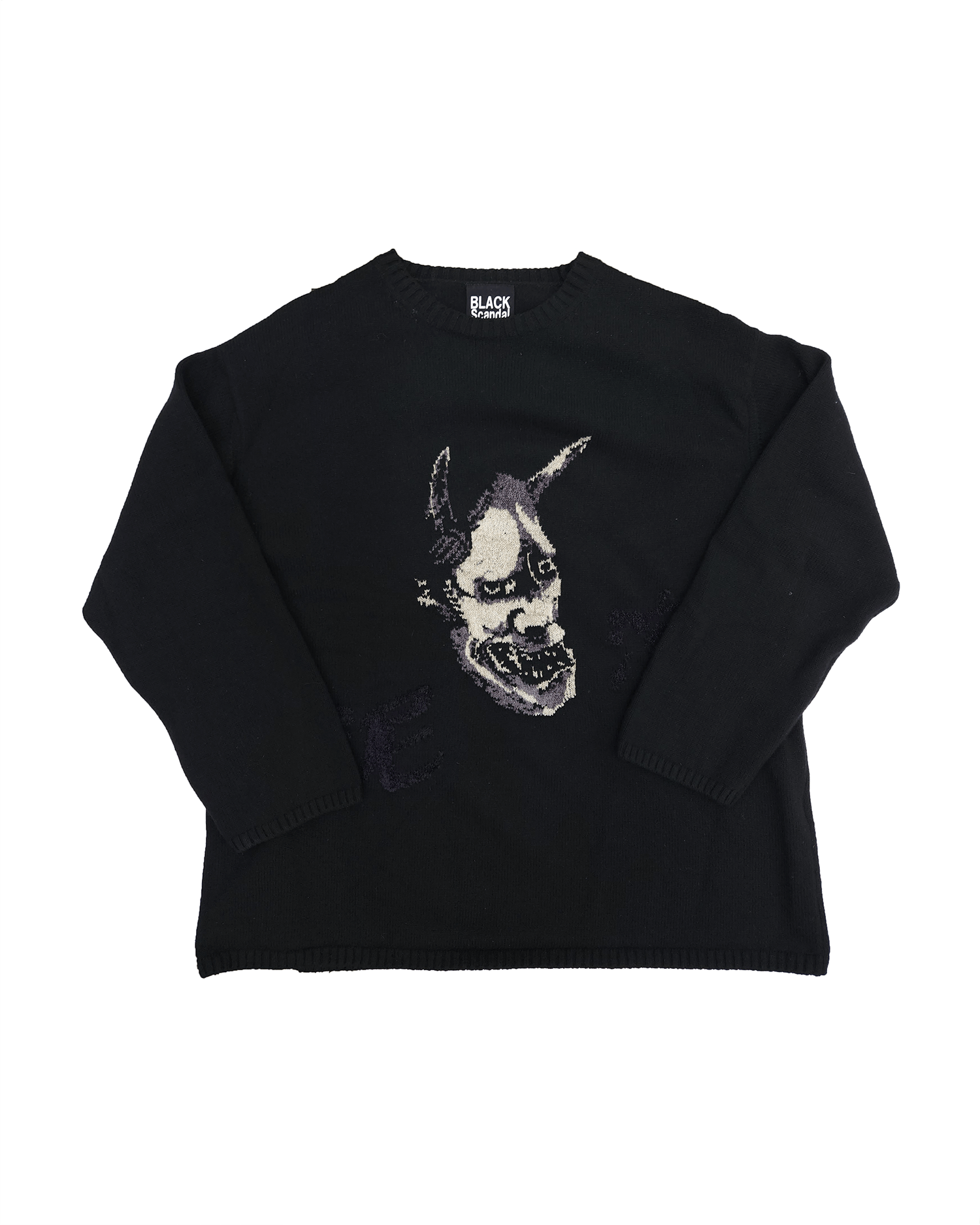 Yohji Yamamoto Yohji Yamamoto Pour Homme FW18 Hannya Knit Sweater Size US L / EU 52-54 / 3 - 1 Thumbnail