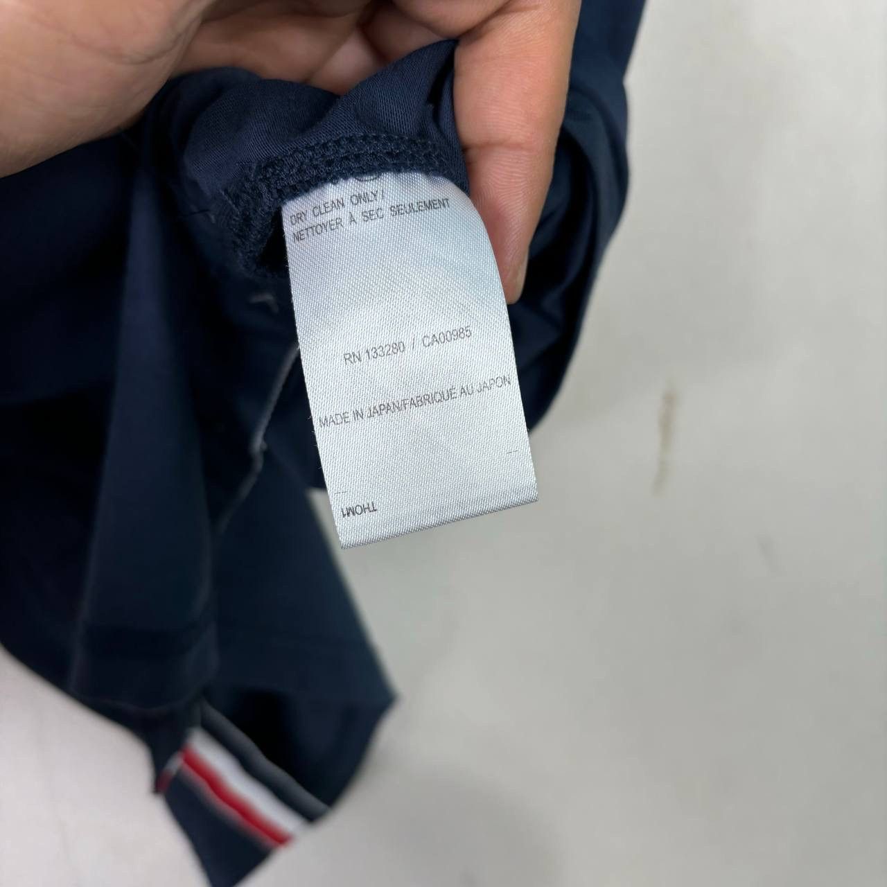 Thom Browne Thom Browne Navy Blue Polo Tshirt Size US M / EU 48-50 / 2 - 7 Thumbnail