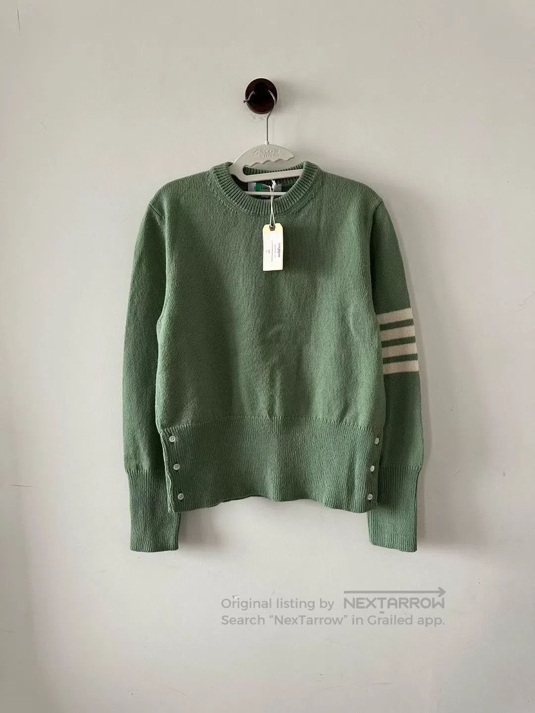 Thom Browne Thom Browne Green Wool Sweater. Size US S / EU 44-46 / 1 - 1 Thumbnail