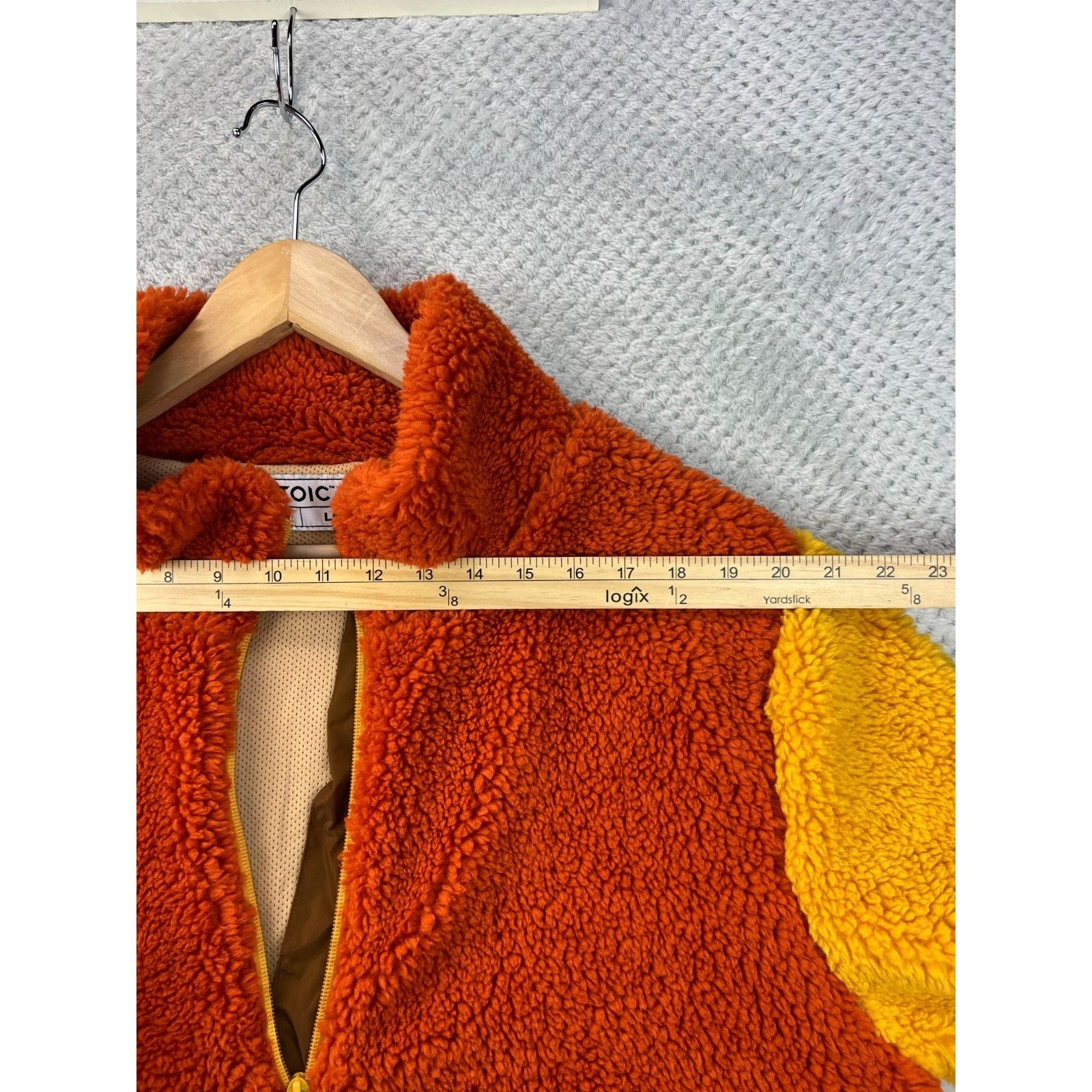 Stoic Stoic Mens MTN Pullover 1/2 Zip Sherpa Rust Yellow Fleece Lg Size US L / EU 52-54 / 3 - 13 Thumbnail