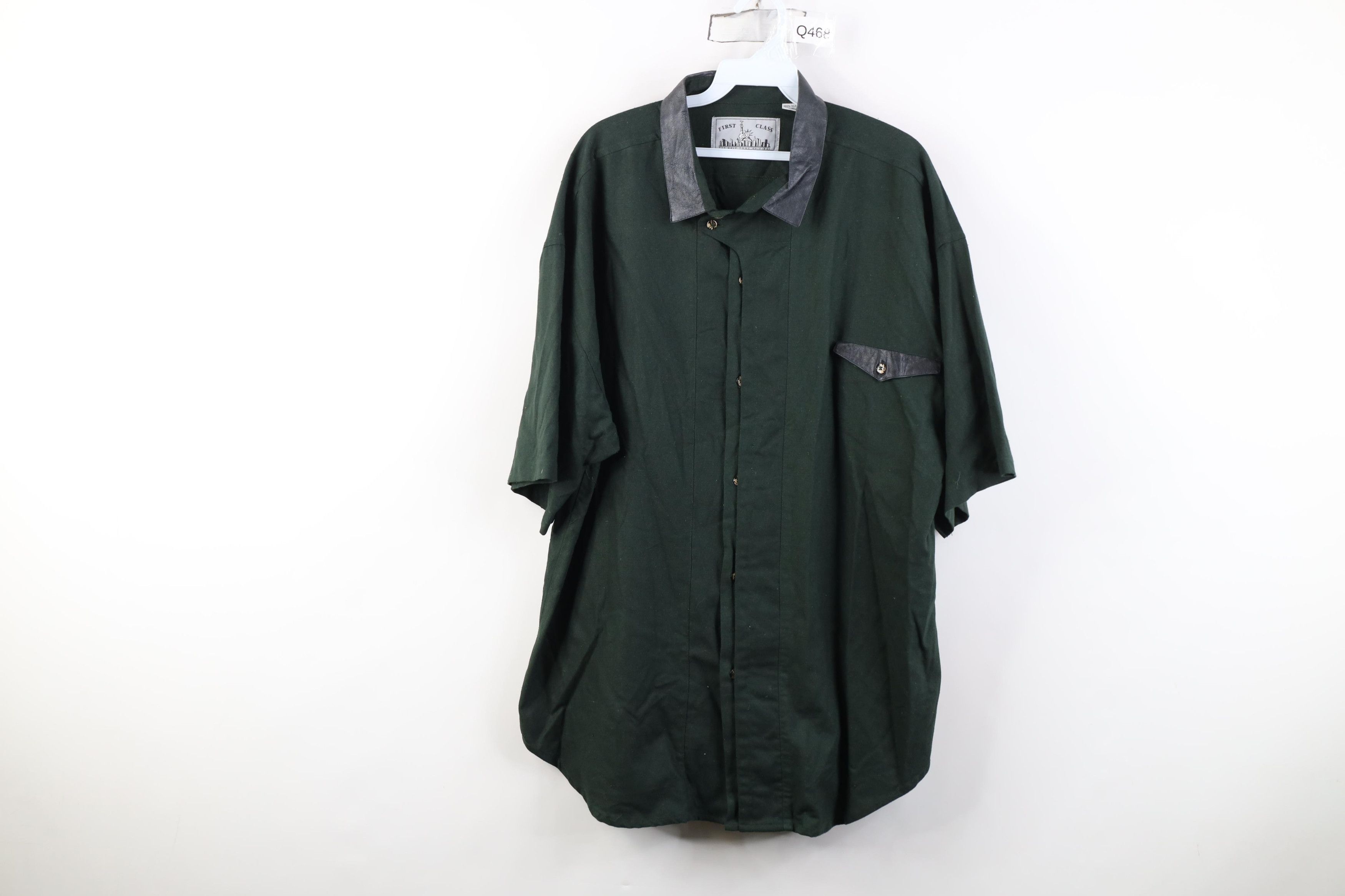 Vintage Vintage 90s Streetwear Silk Baggy Short Sleeve Button Shirt Size US XL / EU 56 / 4 - 1 Thumbnail