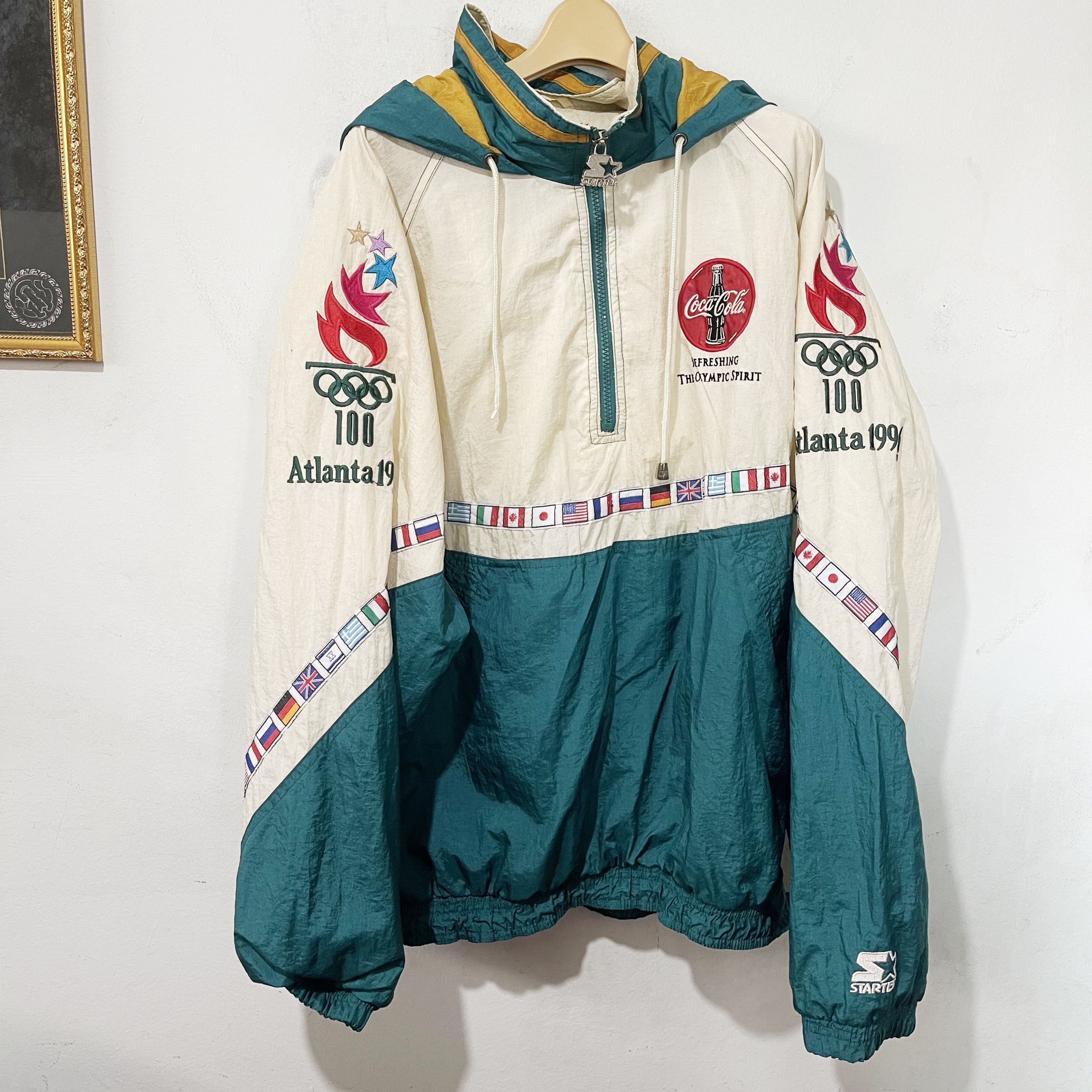 Vintage Vintage 1996 Atlanta Olympics Starter Windbreaker Jacket Size US L / EU 52-54 / 3 - 1 Thumbnail