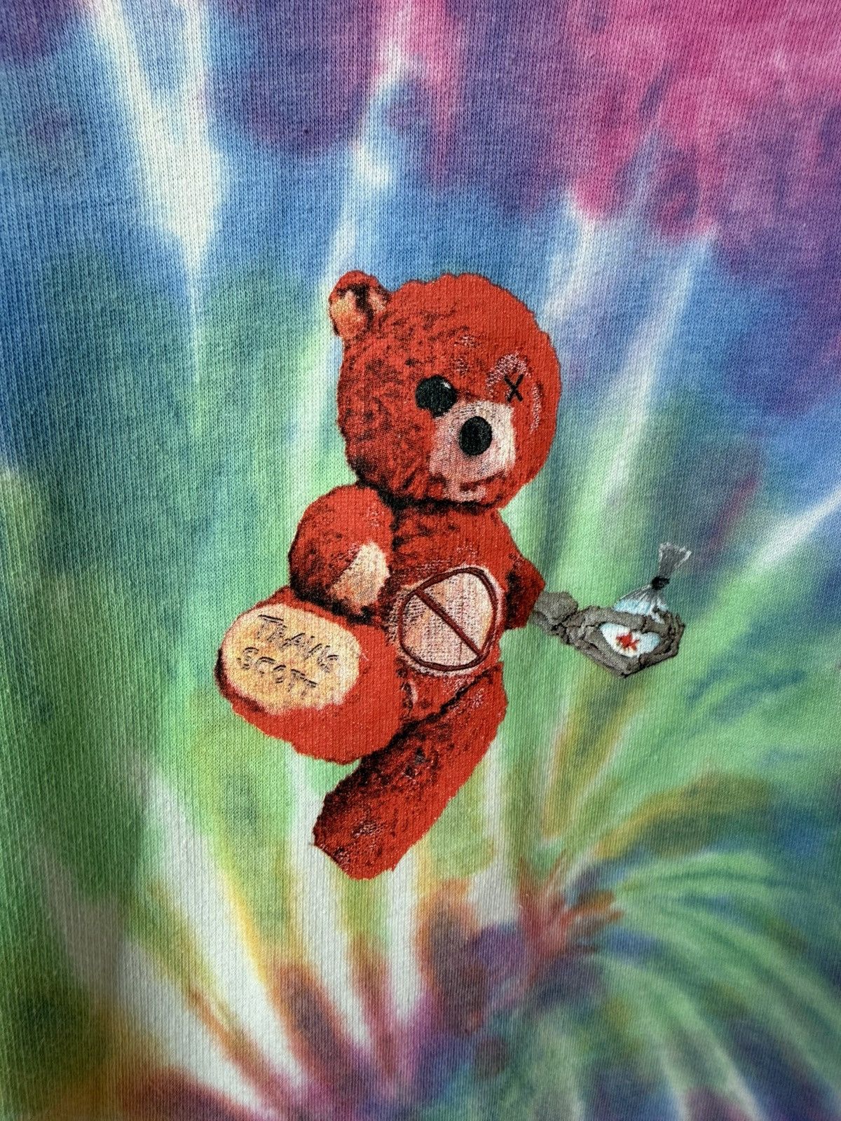 Travis Scott Travis Scott ASTROWORLD Tour Leg 2 Tie-Dye Bear Hoodie Size US XL / EU 56 / 4 - 3 Thumbnail