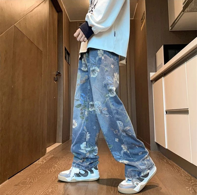Jean × Vintage Y2k washed faded flared grunge baggy jeans Size US 27 - 2 Thumbnail