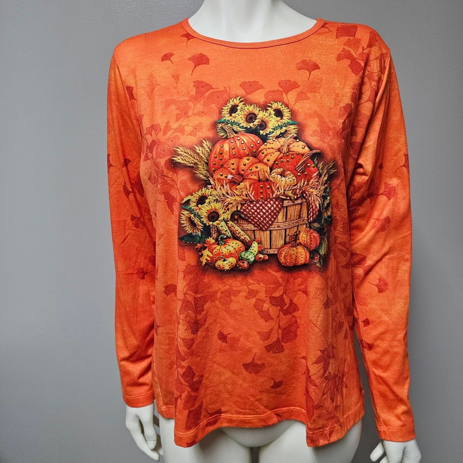 Gloria Vanderbilt Lot of 3 Gloria Vanderbilt Fall/Holiday Theme Shirts Size M Size M / US 6-8 / IT 42-44 - 5 Thumbnail