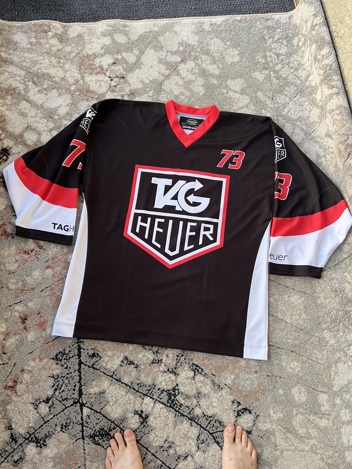 image of Chip Sport Tag Heuer 73 Hockey Jersey, Men's (Size XL)