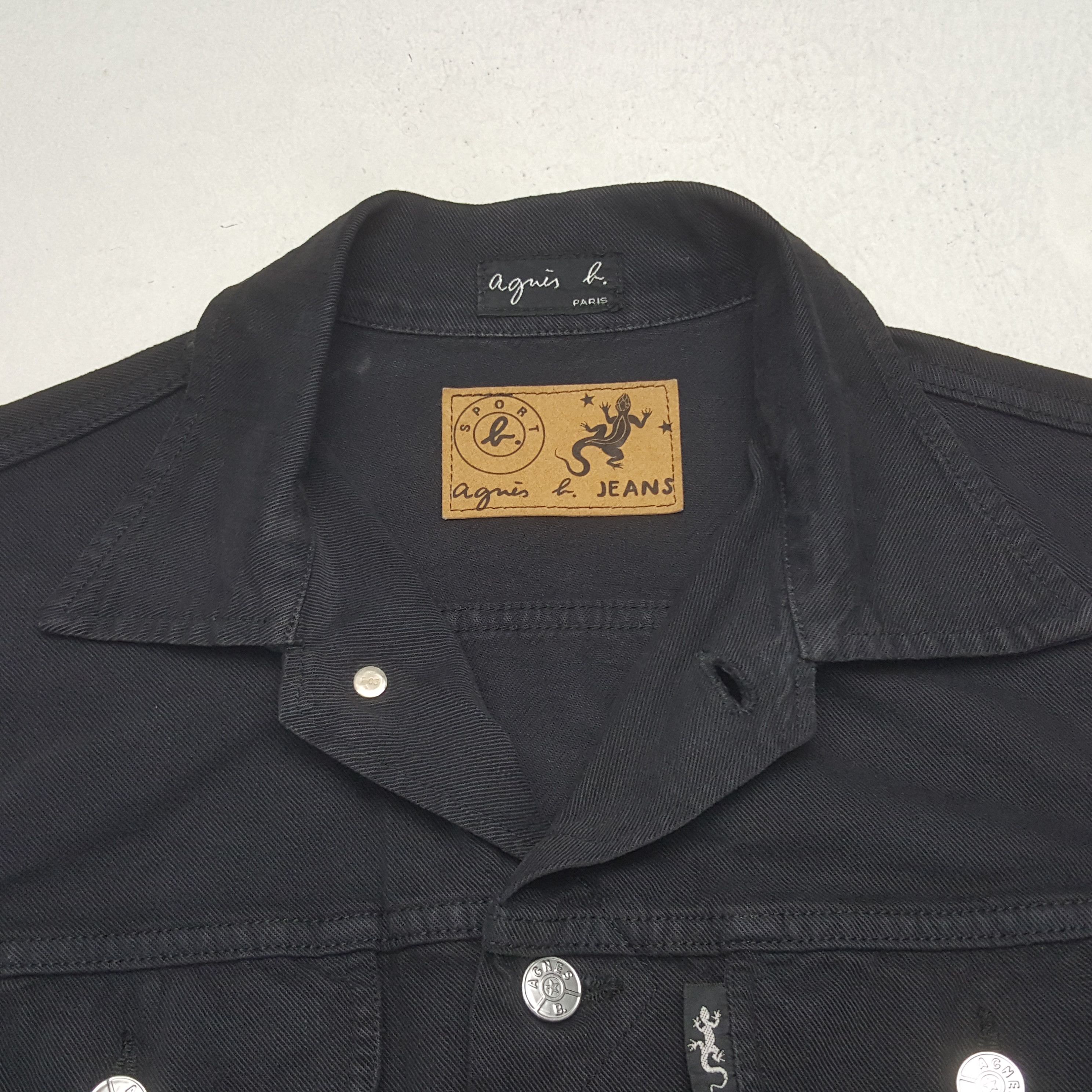 agnes b. Vintage Agnes b Paris Jeans Button Bikers Jacket Size US S / EU 44-46 / 1 - 4 Thumbnail