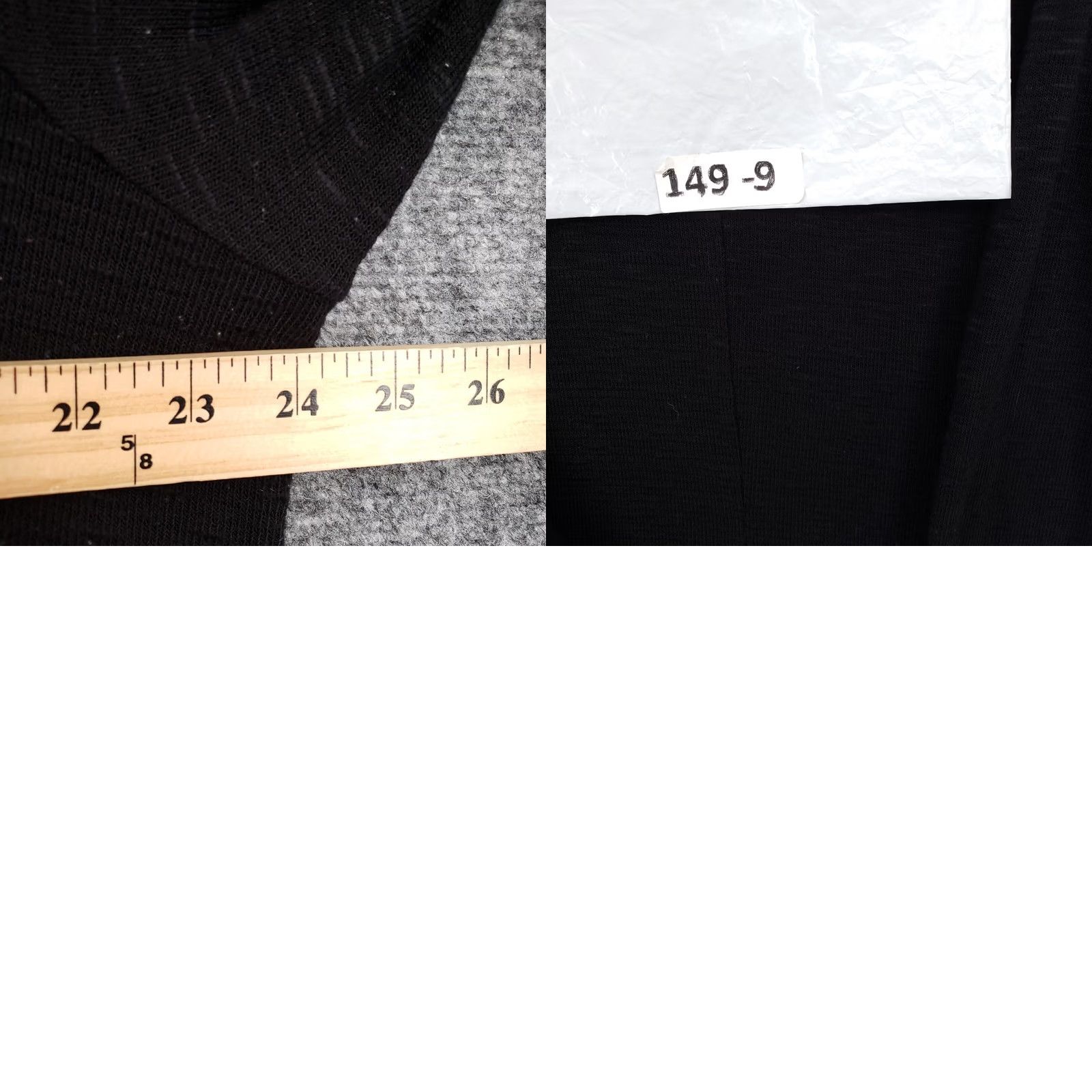 Vintage Cupio Sweater Womens 3X Plus Black Tunic Fold Over Off The Shoulder Long Sleeves Size XXL / US 16-18 / IT 52-54 - 9 Thumbnail