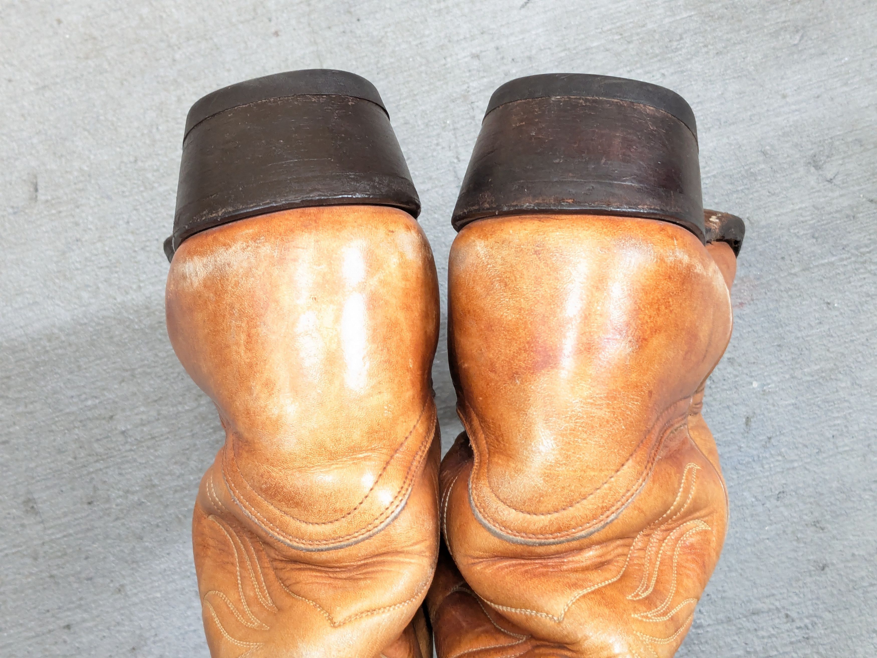 Tony Lama Tony Lama Cowboy Boots Brown 10 D Leather USA Americana Size US 10 / EU 43 - 13 Thumbnail