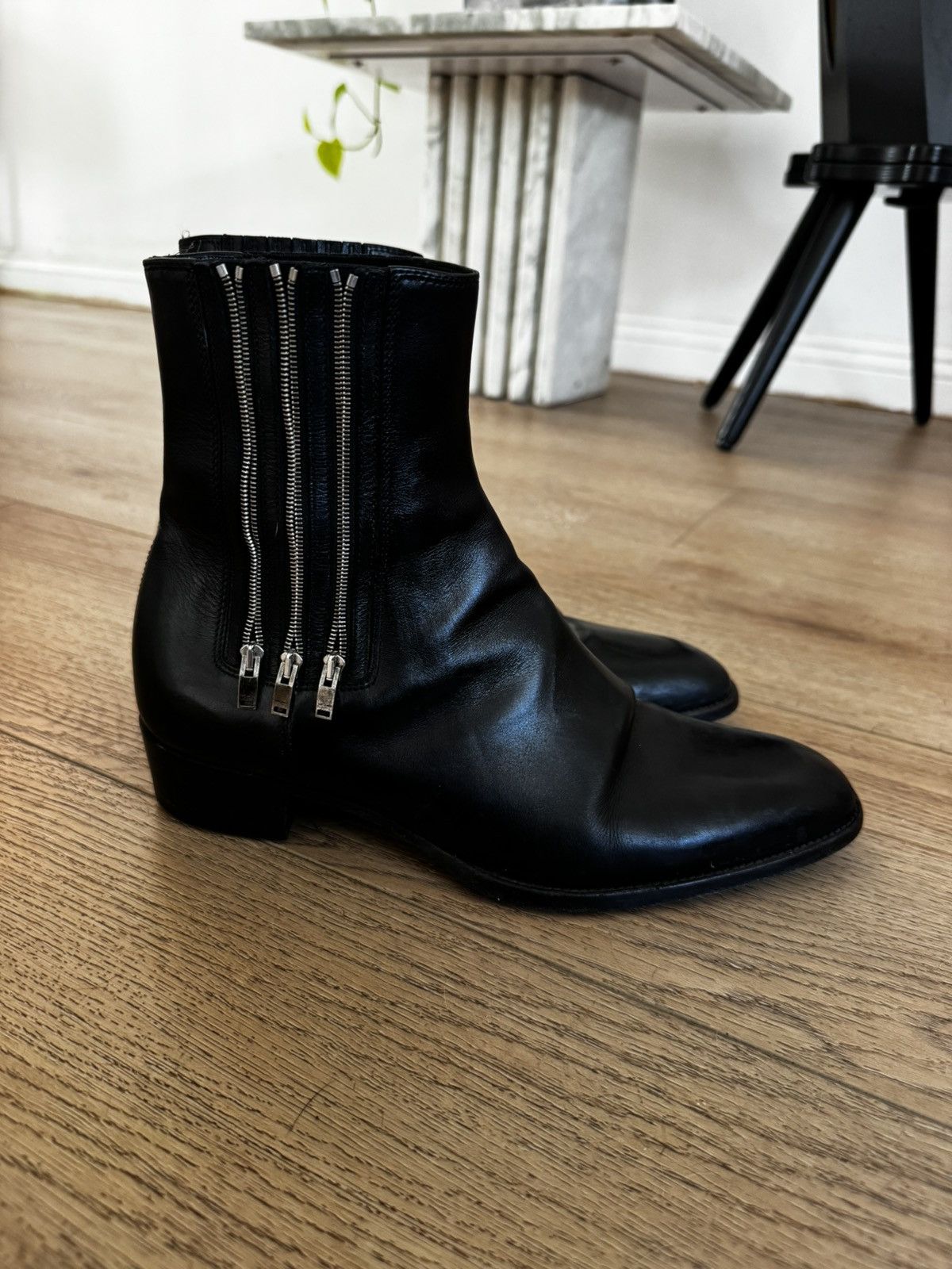 Saint Laurent Paris Hedi triple zip wyatt Size US 7 / EU 40 - 2 Thumbnail