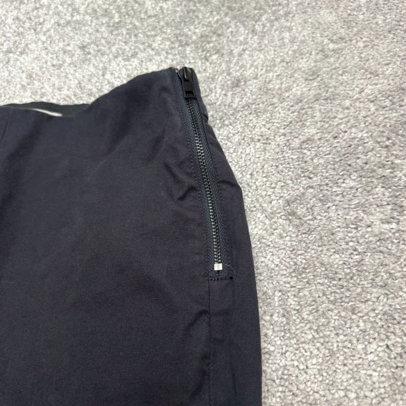 Everlane Everlane High Rise Straight Leg Pants Womens Black 0 Zip Stretch Comfort Pockets Tailored Size 25" / US 0 / IT 36 - 3 Thumbnail