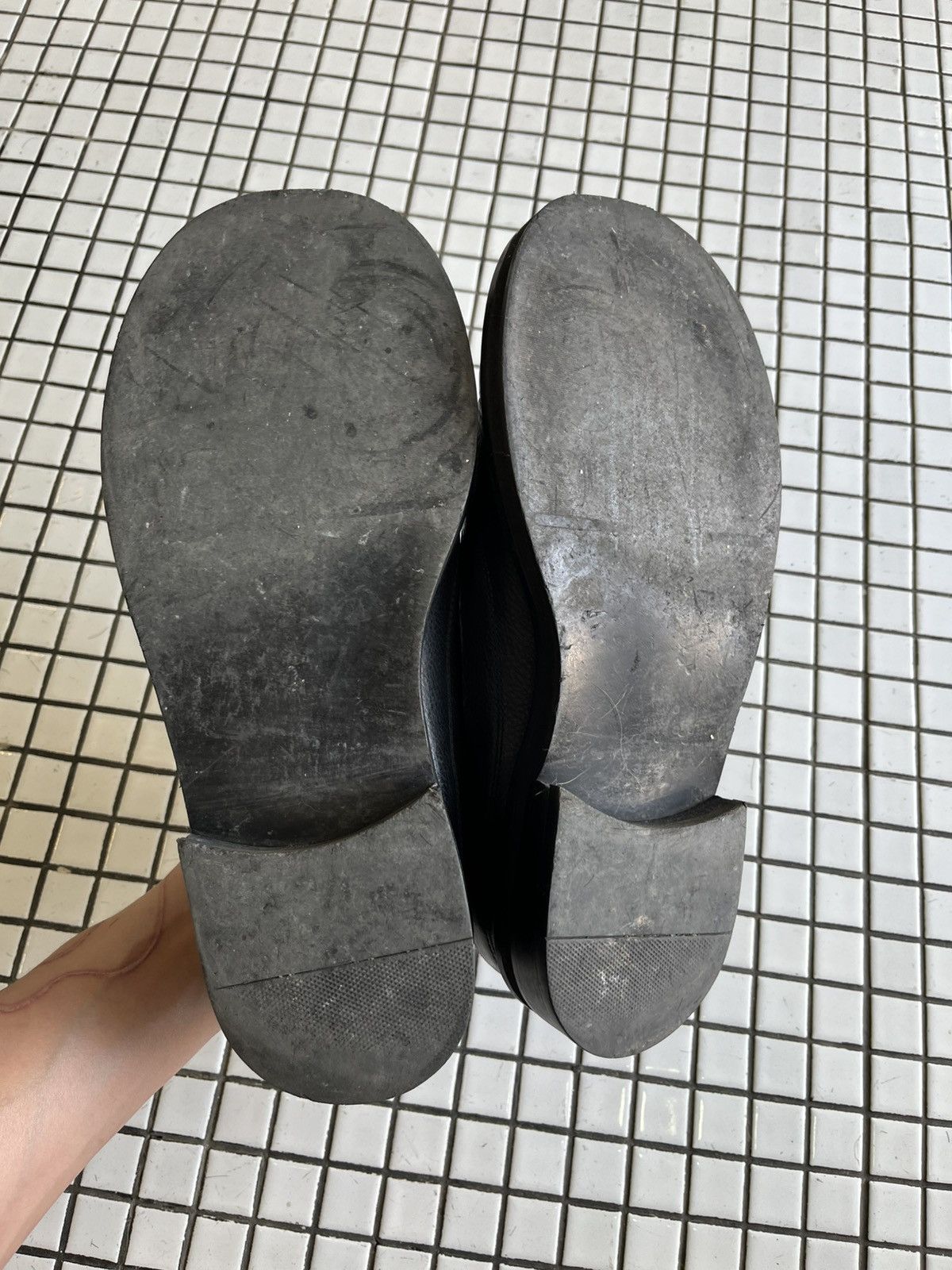 Leather Rare❤️‍🔥Negative Three //Derby Black Leather Shoes Size US 9 / EU 42 - 6 Thumbnail