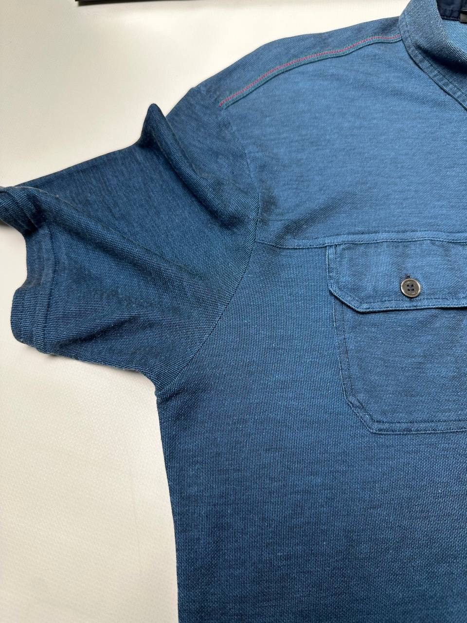 Gucci Gucci Mens Polo T-Shirt Blue Cotton Old Money Classic Style Size US L / EU 52-54 / 3 - 2 Thumbnail