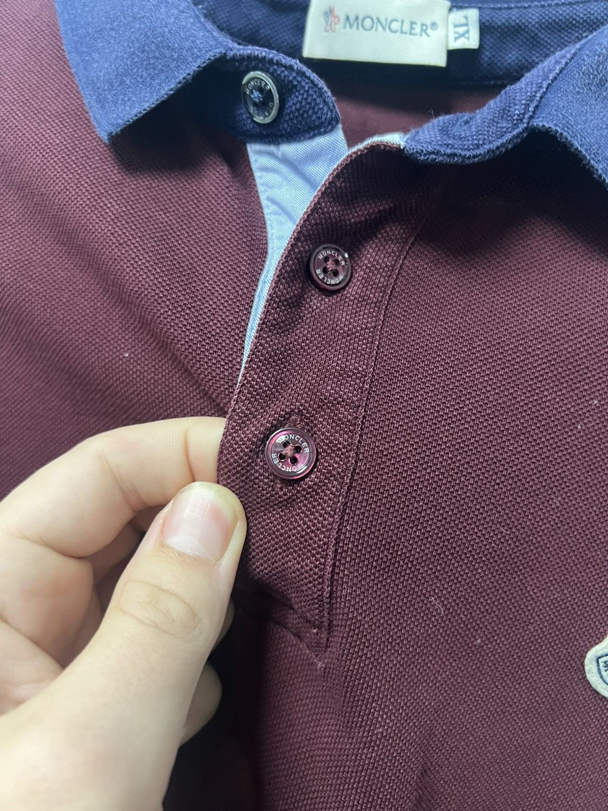Moncler Moncler Polo Shirt Size US XL / EU 56 / 4 - 5 Thumbnail