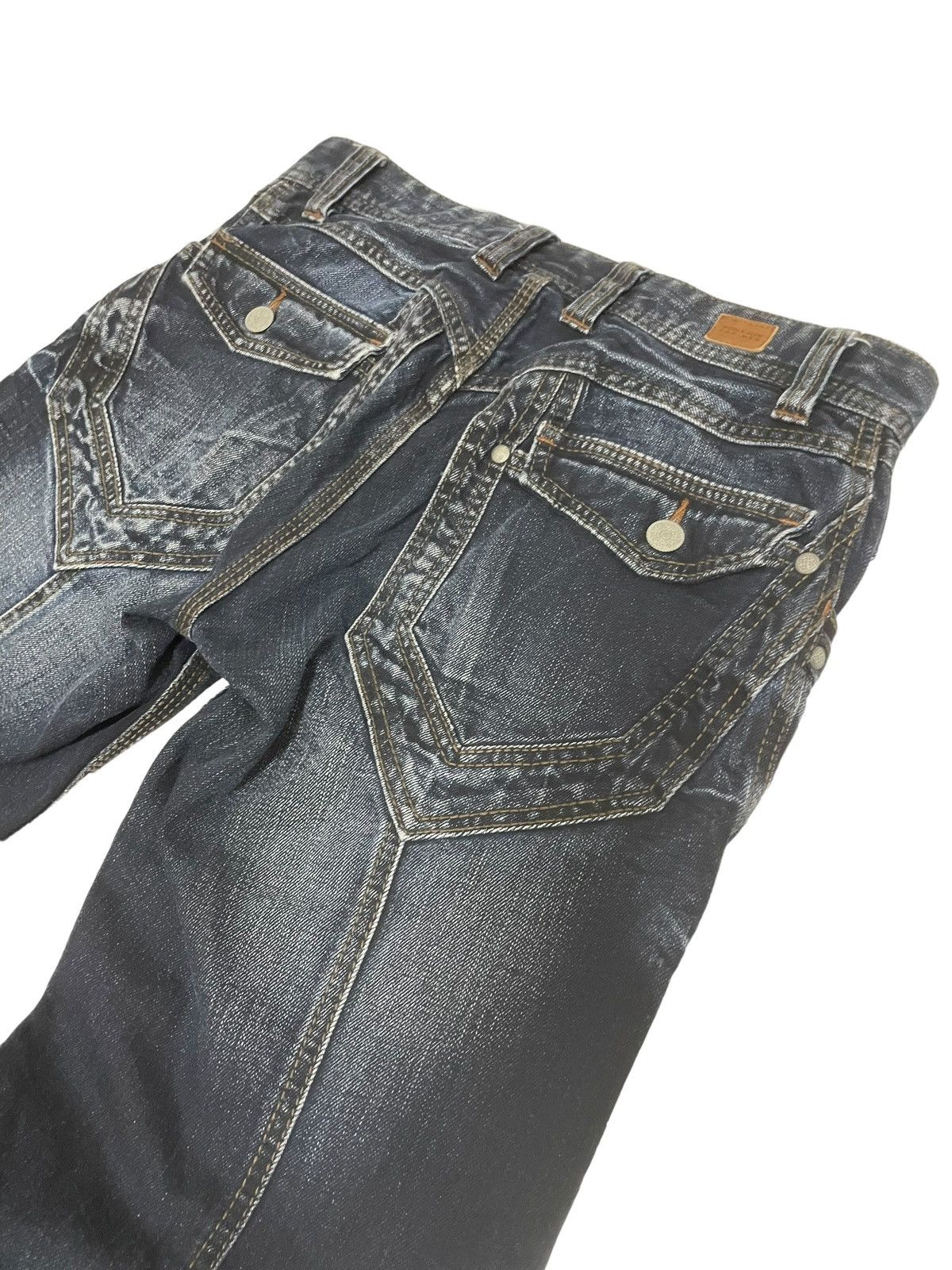 Hysteric Glamour × Nicole Club Nicole Club Ezyme Laser Wash Claw Mark Studded Jeans Size US 30 / EU 46 - 16 Thumbnail