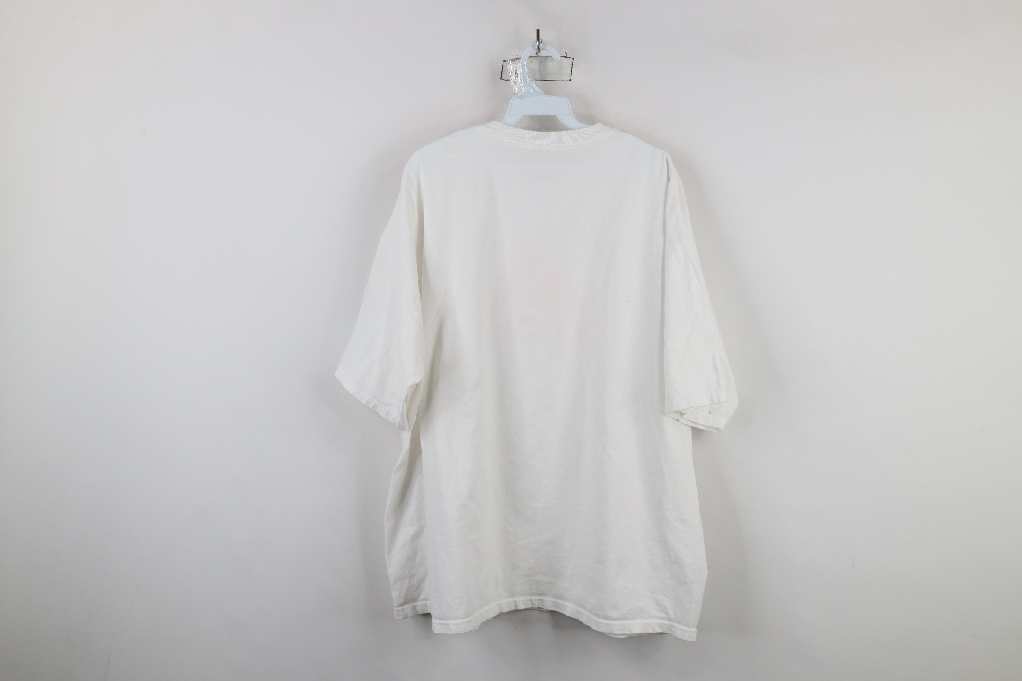 Adidas × Vintage Vintage 90s Adidas Spell Big Logo Short Sleeve T-Shirt White Size US XXL / EU 58 / 5 - 10 Thumbnail