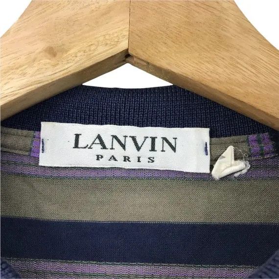 Lanvin Vtg LANVIN PARIS COLLECTION Polo Tee Shirt Made In Italy Size US M / EU 48-50 / 2 - 4 Thumbnail