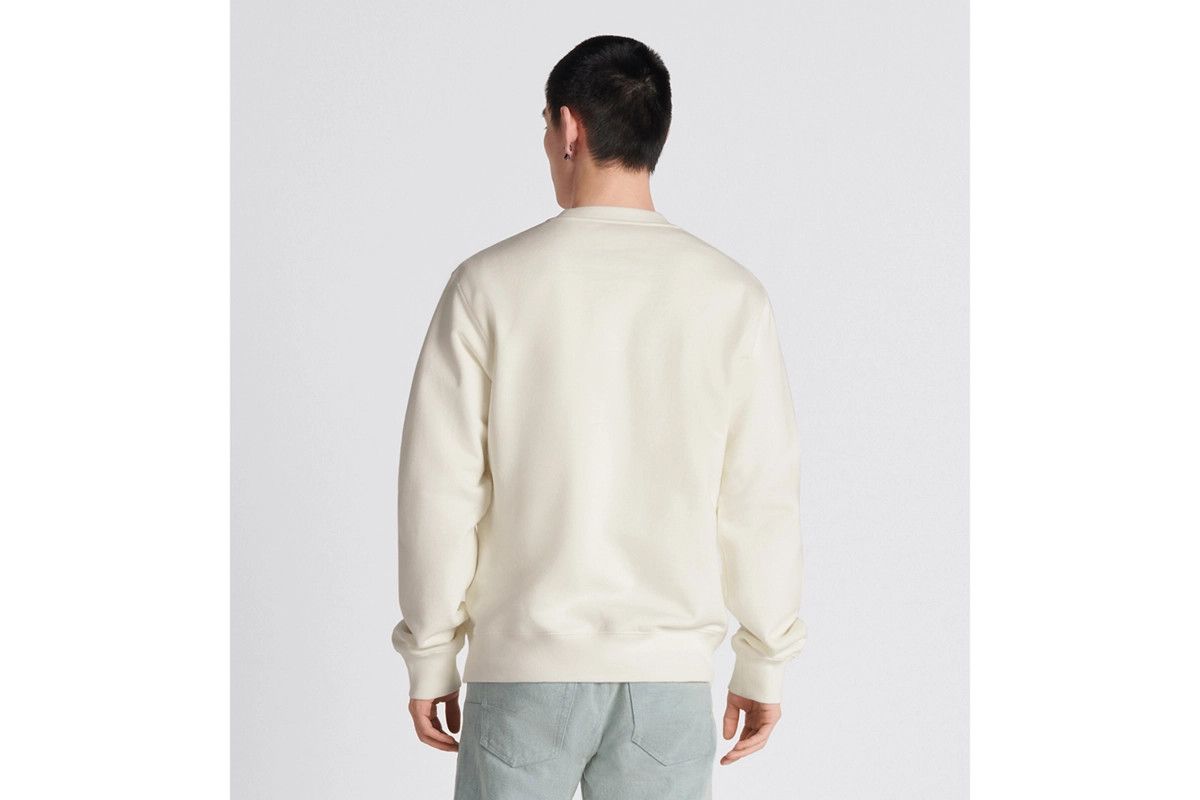 Dior o1bcso1str1124 CD Interlaced Regular-Fit Sweatshirt in White Size US L / EU 52-54 / 3 - 6 Thumbnail