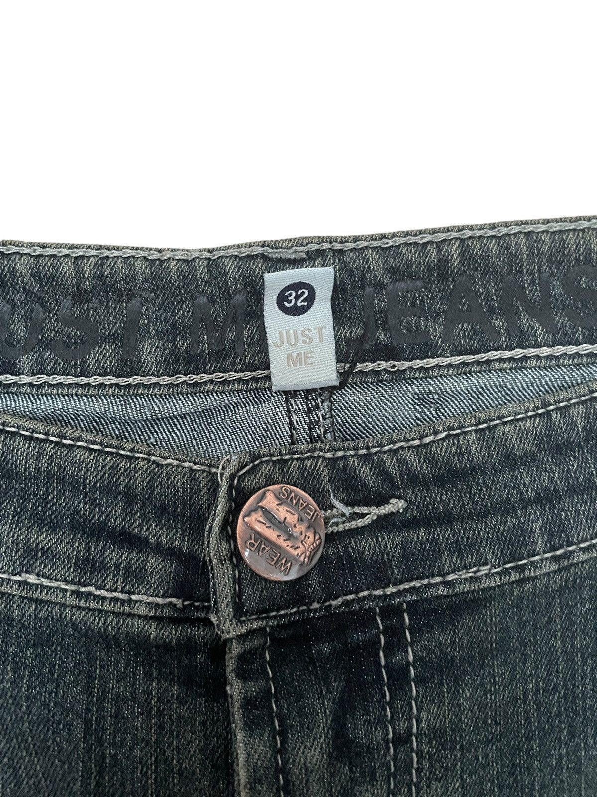If Six Was Nine × Japanese Brand Vintage Japanese Brand Just Me Flared Jeans 1990s Size US 32 / EU 48 - 9 Thumbnail