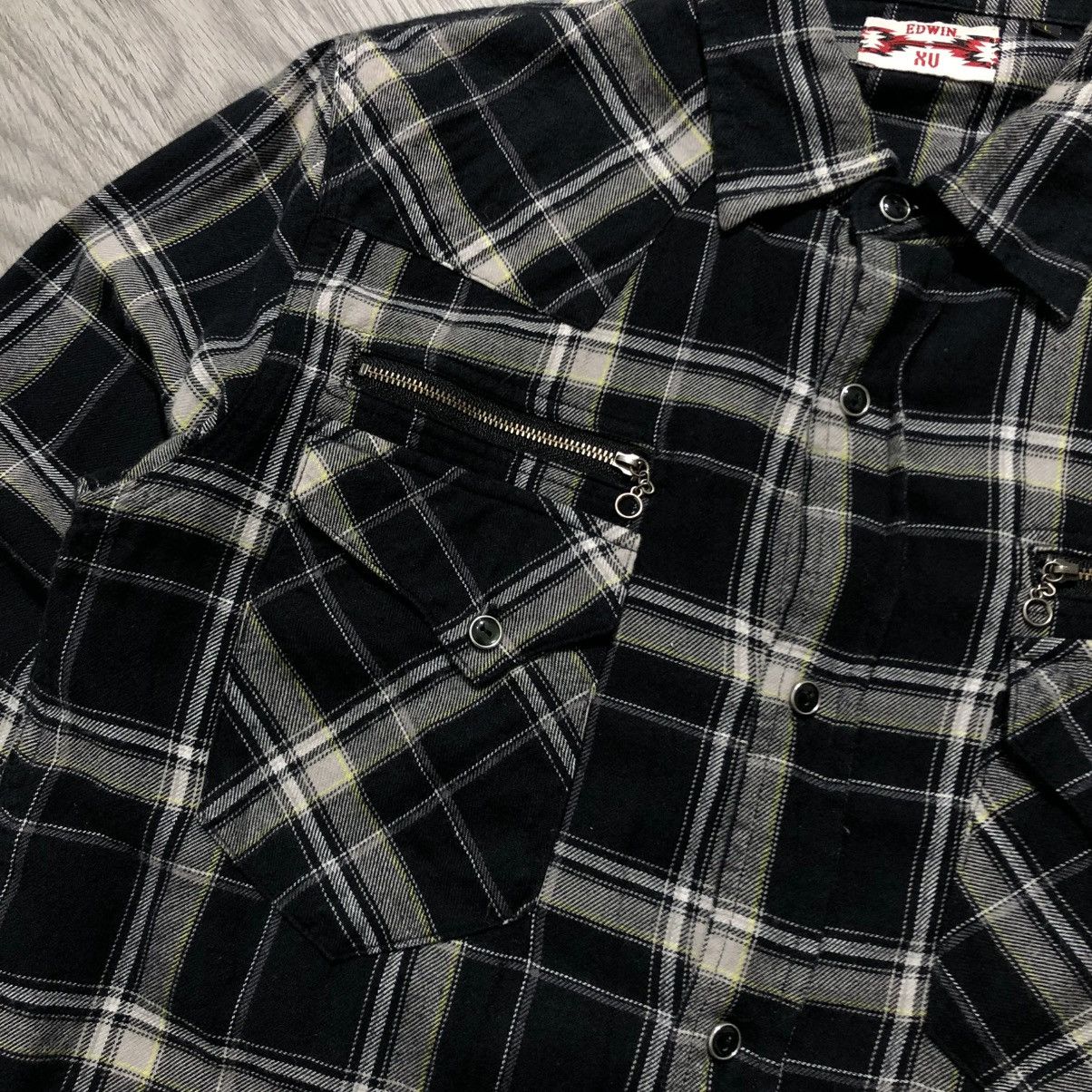 Edwin 2000s Edwin Japan Western Cowboy Button Up Shirt Black Size US L / EU 52-54 / 3 - 5 Thumbnail