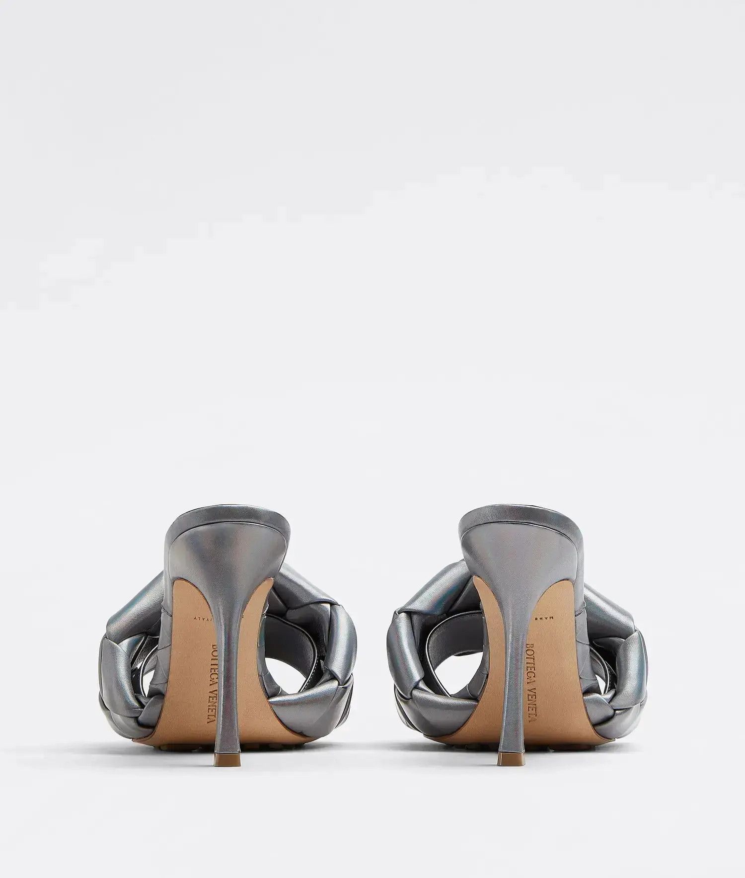 Bottega Veneta o1n1vont1224 Lido Sandals Mules in Slate Grey Size US 11.5 / IT 41.5 - 3 Thumbnail