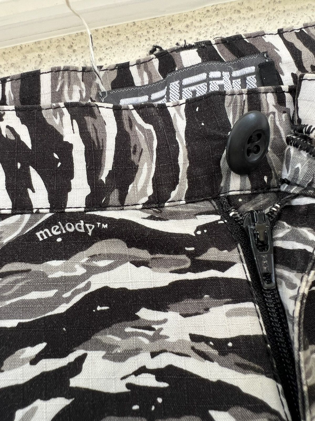 Vintage Melody Japan Drawstring Hem Striped Camo Cargo Trouser Size US 32 / EU 48 - 7 Thumbnail