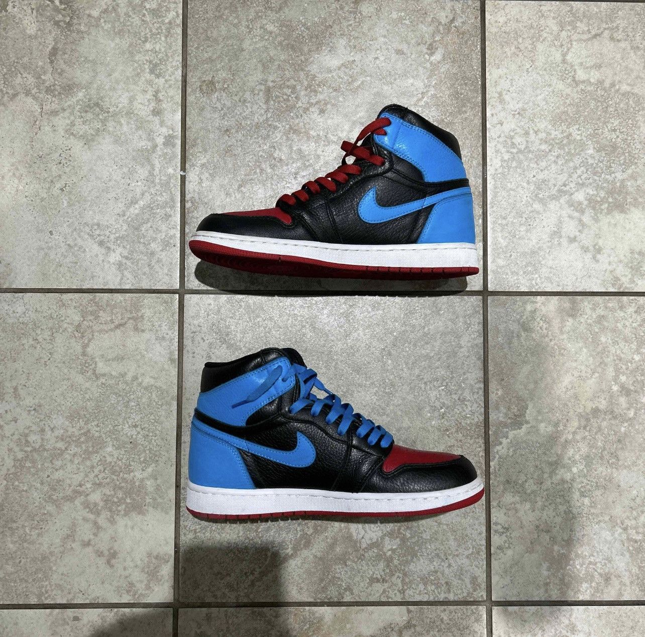Nike WMNS AIR JORDAN 1 HIGH OG “NC to CHI” Size US 11.5 / EU 44-45 - 8 Thumbnail