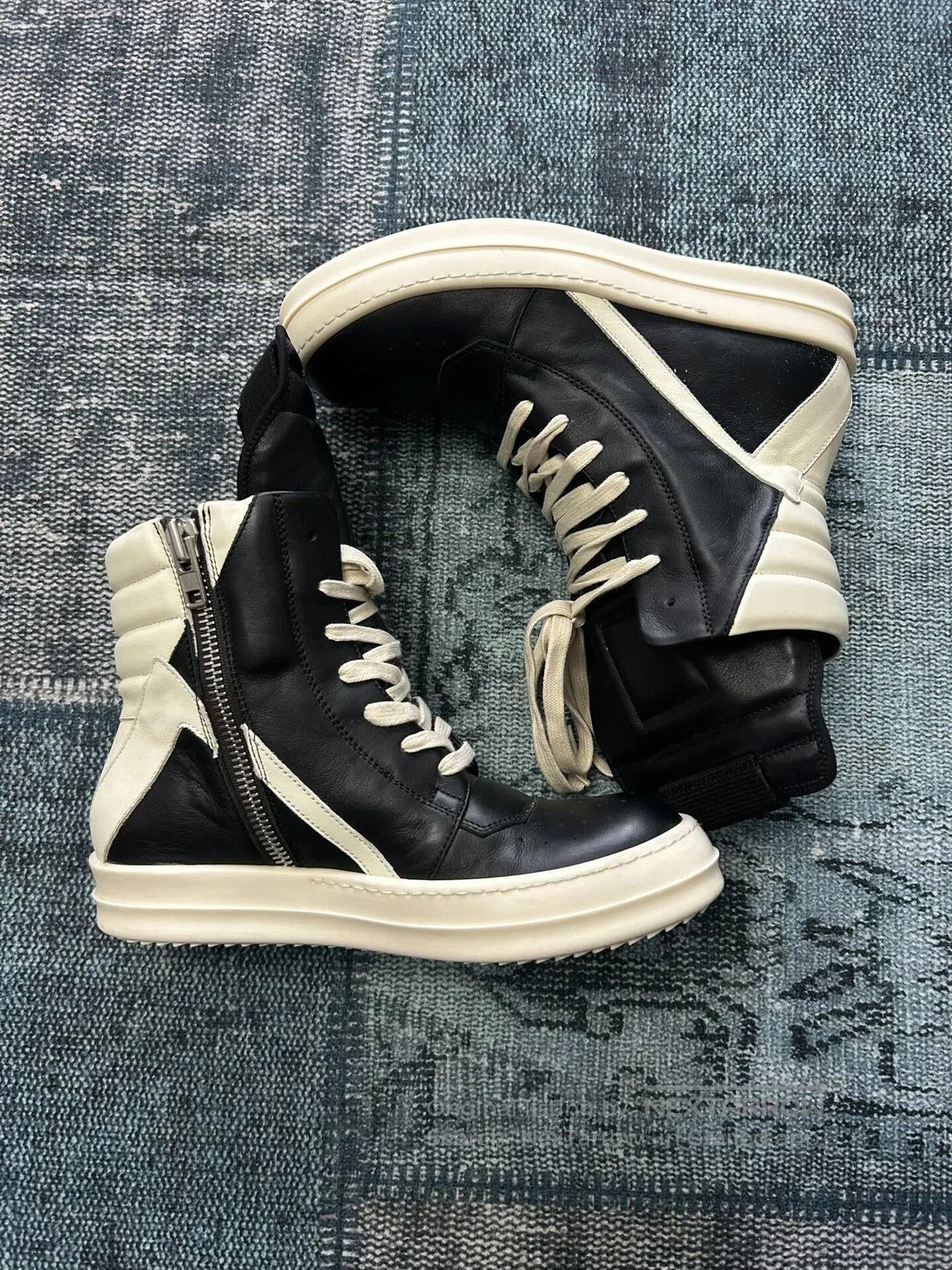 Rick Owens Rick Owens Triangle Design Leather Sneakers. Size US 5 / EU 37 - 2 Thumbnail