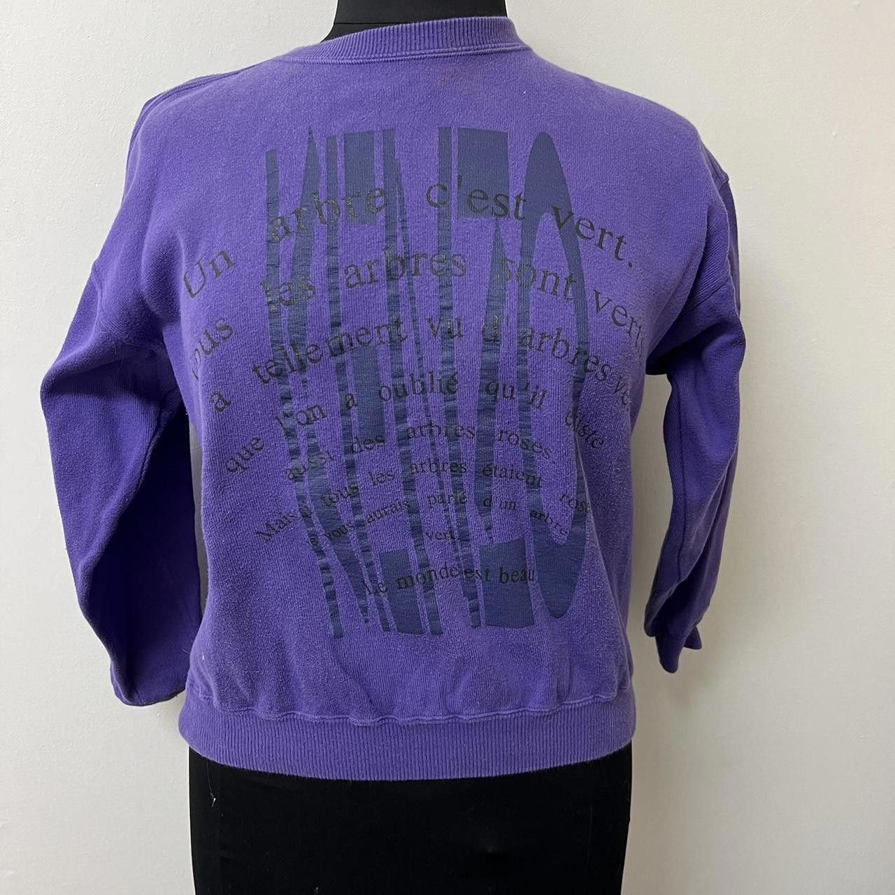 Kenzo Kenzo Vintage Purple Sweatshirt Size S / US 4 / IT 40 - 1 Thumbnail