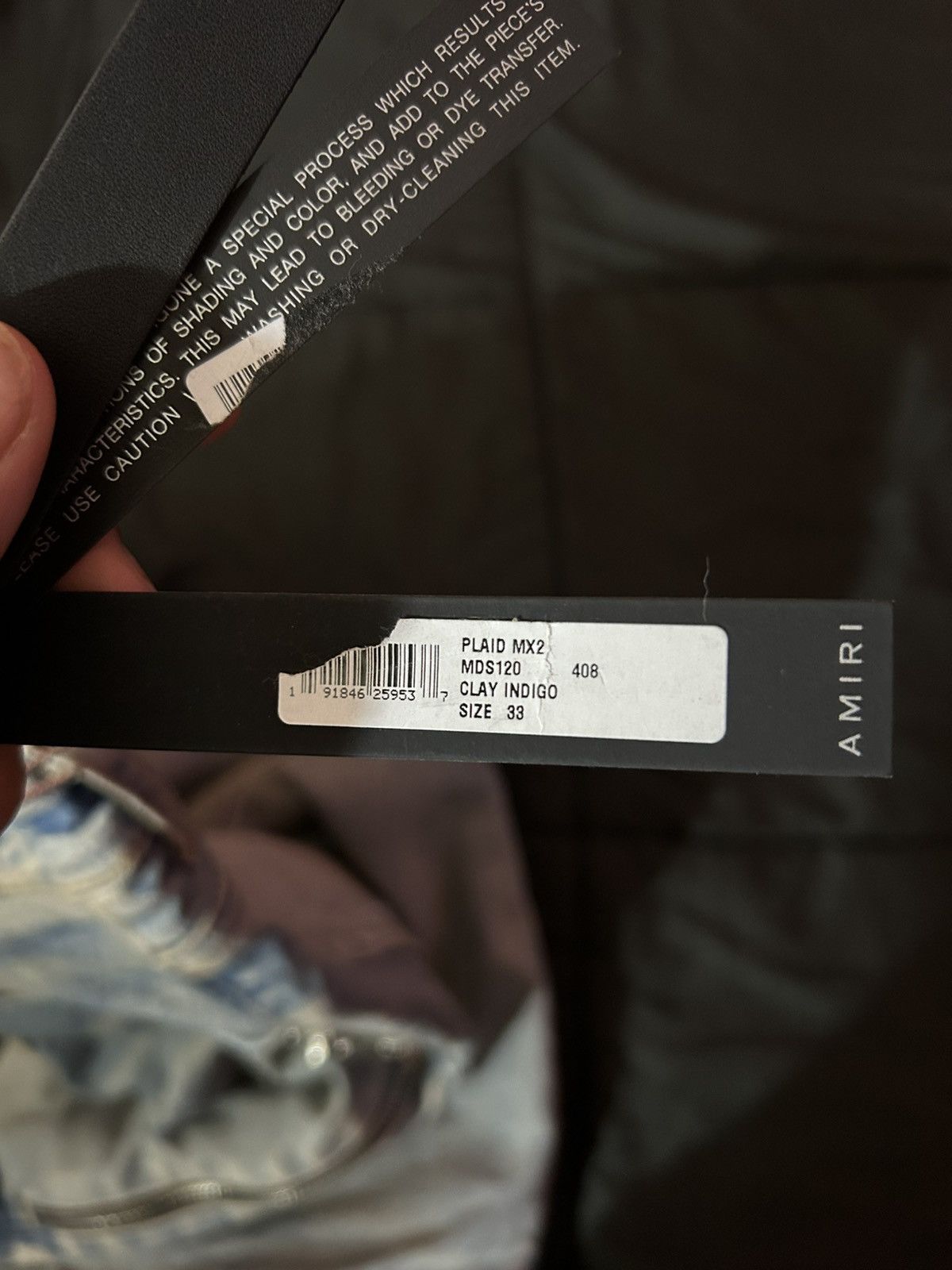 Amiri CLAY INDIGO AMIRI PLAID MX2 JEANS Size US 33 - 6 Thumbnail