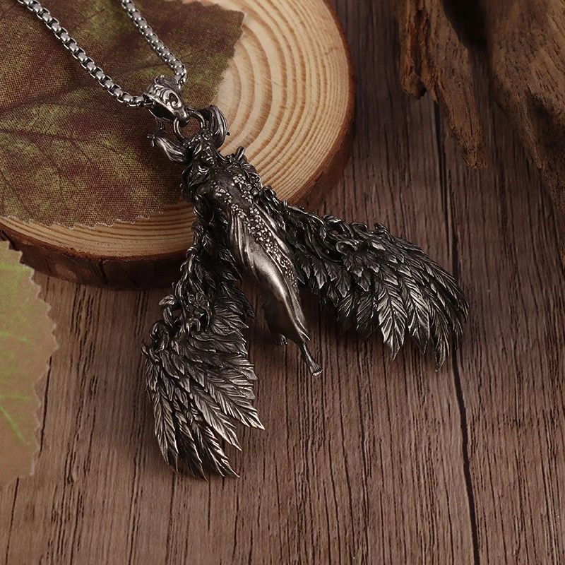 Jewelry Angle Wings Pendant Necklace Size ONE SIZE - 3 Thumbnail