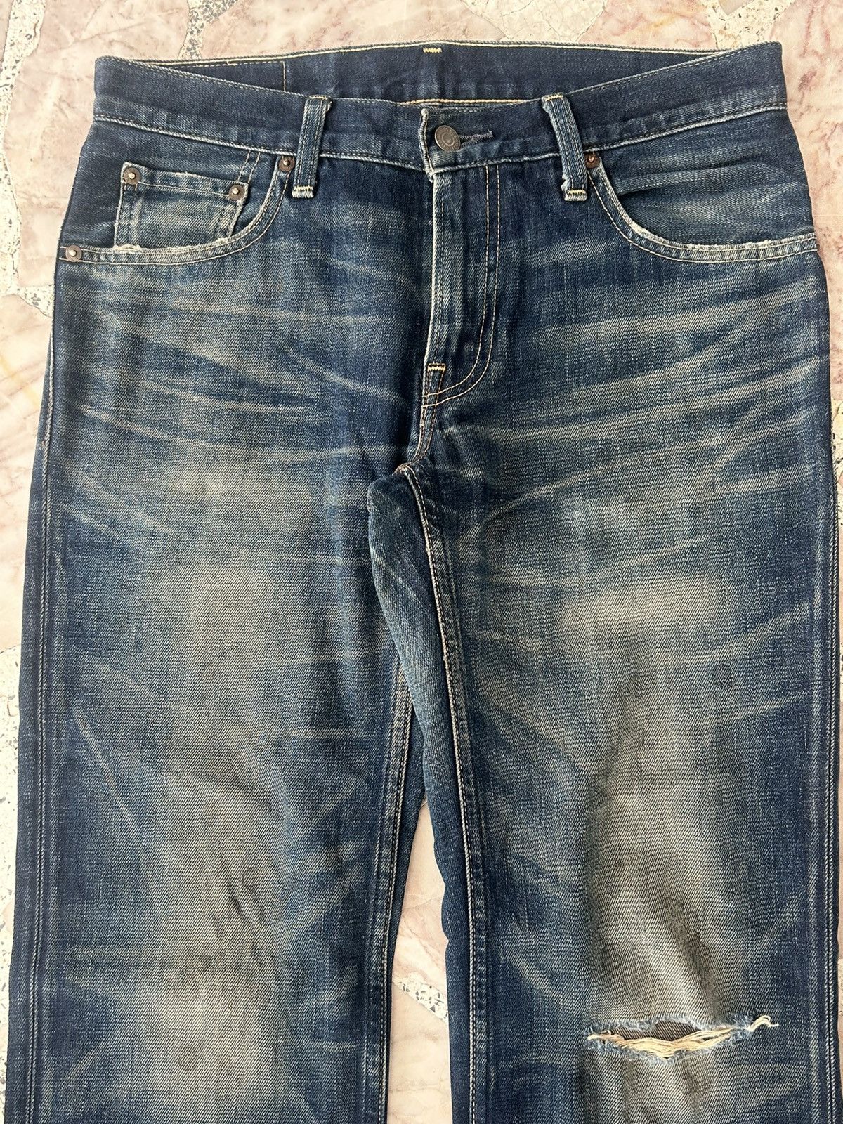 Levi's Levis Japan Ripped Vintage 502 Selvedge Redtab Denim Size US 30 / EU 46 - 5 Thumbnail