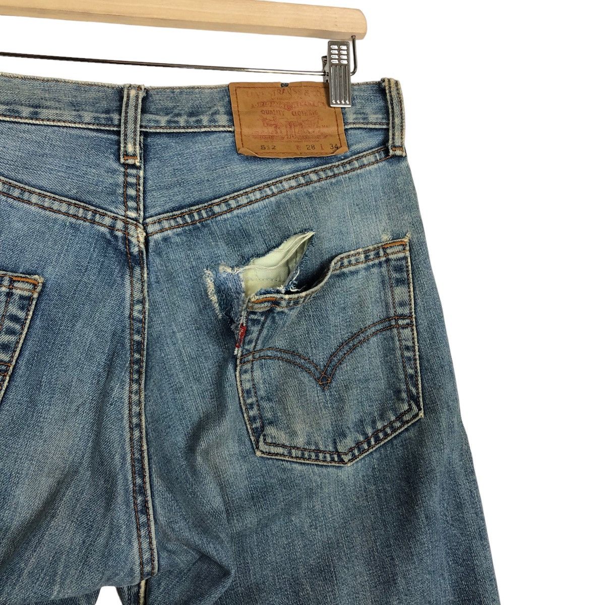 Levi's 🔥Rare Distressed Denim Jeans Levi’s Made in USA Size US 30 / EU 46 - 11 Thumbnail