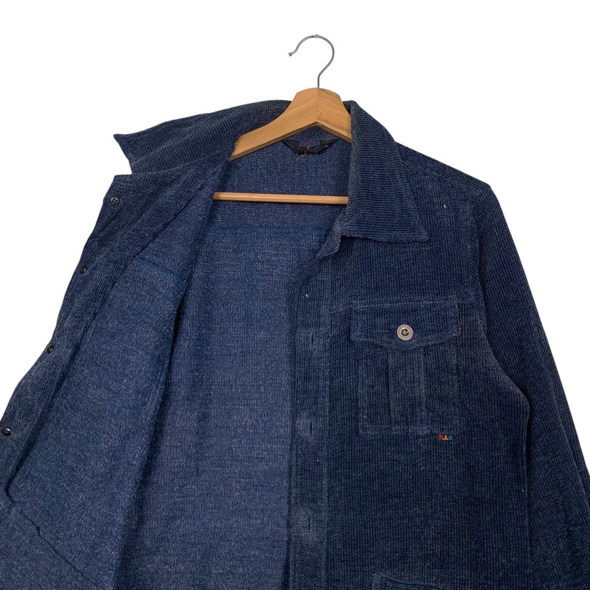 Vintage H.I.S Equipment Militaries Corduroy Chore Jacket #2831-C128 Size L / US 10 / IT 46 - 9 Thumbnail