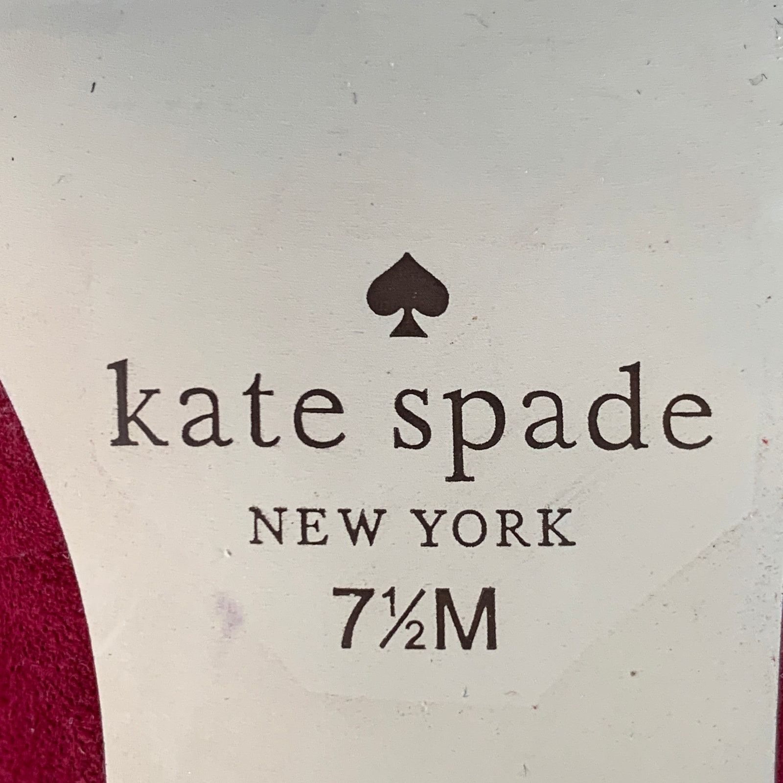 Kate Spade Size 7.5 Burgundy Suede Floral Applique Kitten Heel Pumps Size US 7.5 / IT 37.5 - 8 Thumbnail