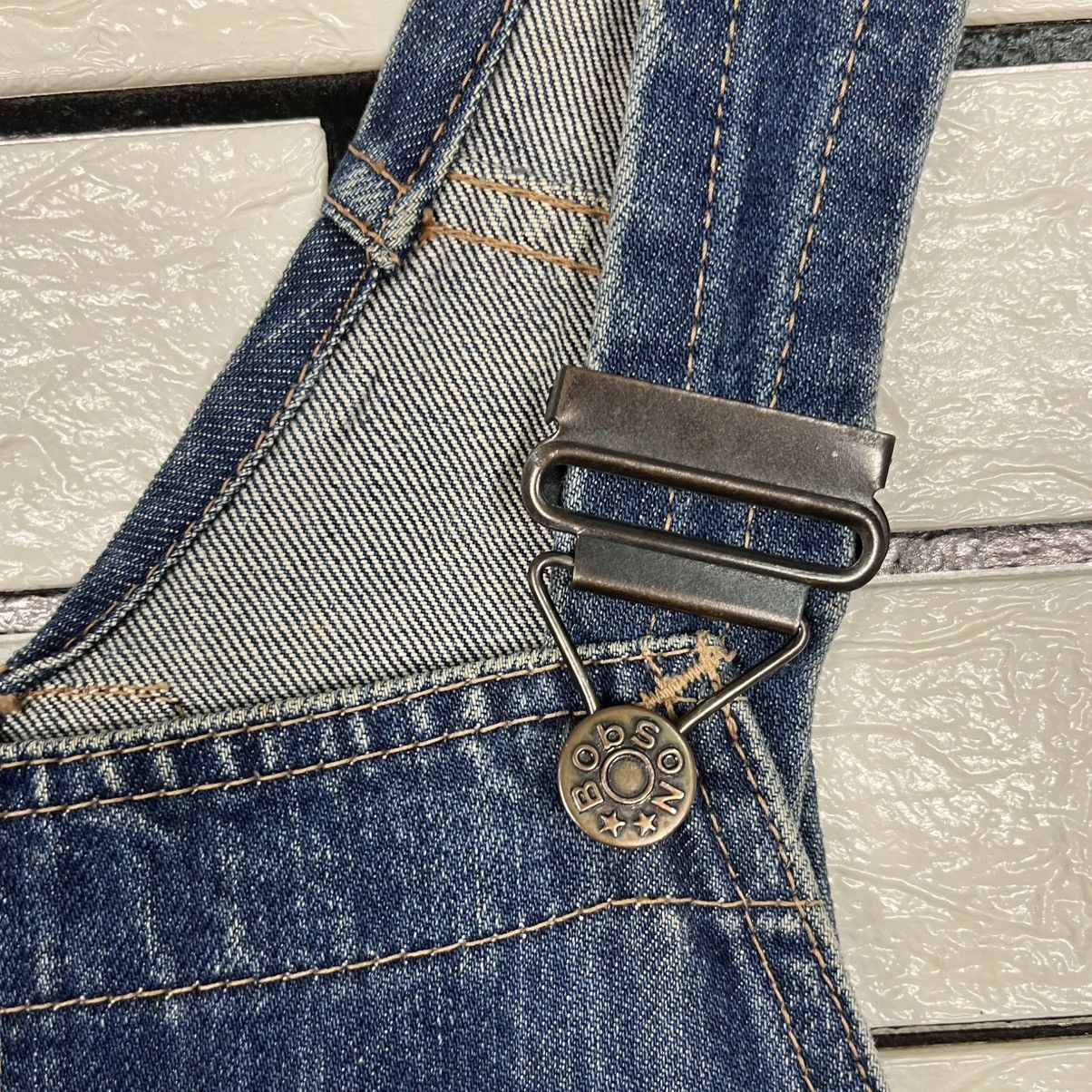 American Apparel Vintage Bobson Western Denim Overall Size US 30 / EU 46 - 16 Thumbnail