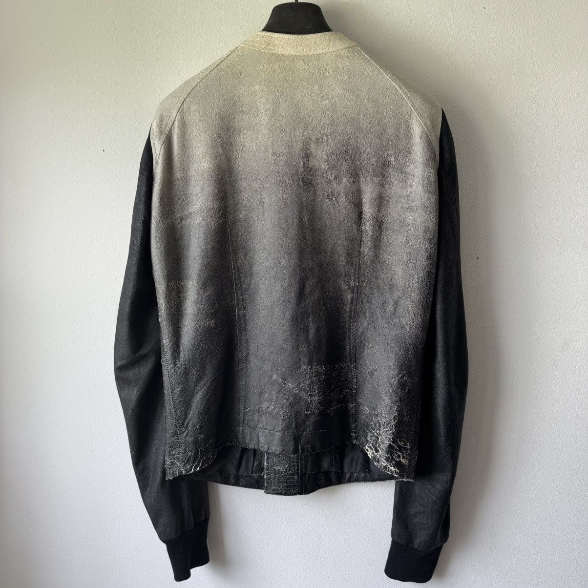 Rick Owens Rick Owens SS09 Gradient Blistered Intarsia Leather Jacket Size US M / EU 48-50 / 2 - 7 Thumbnail