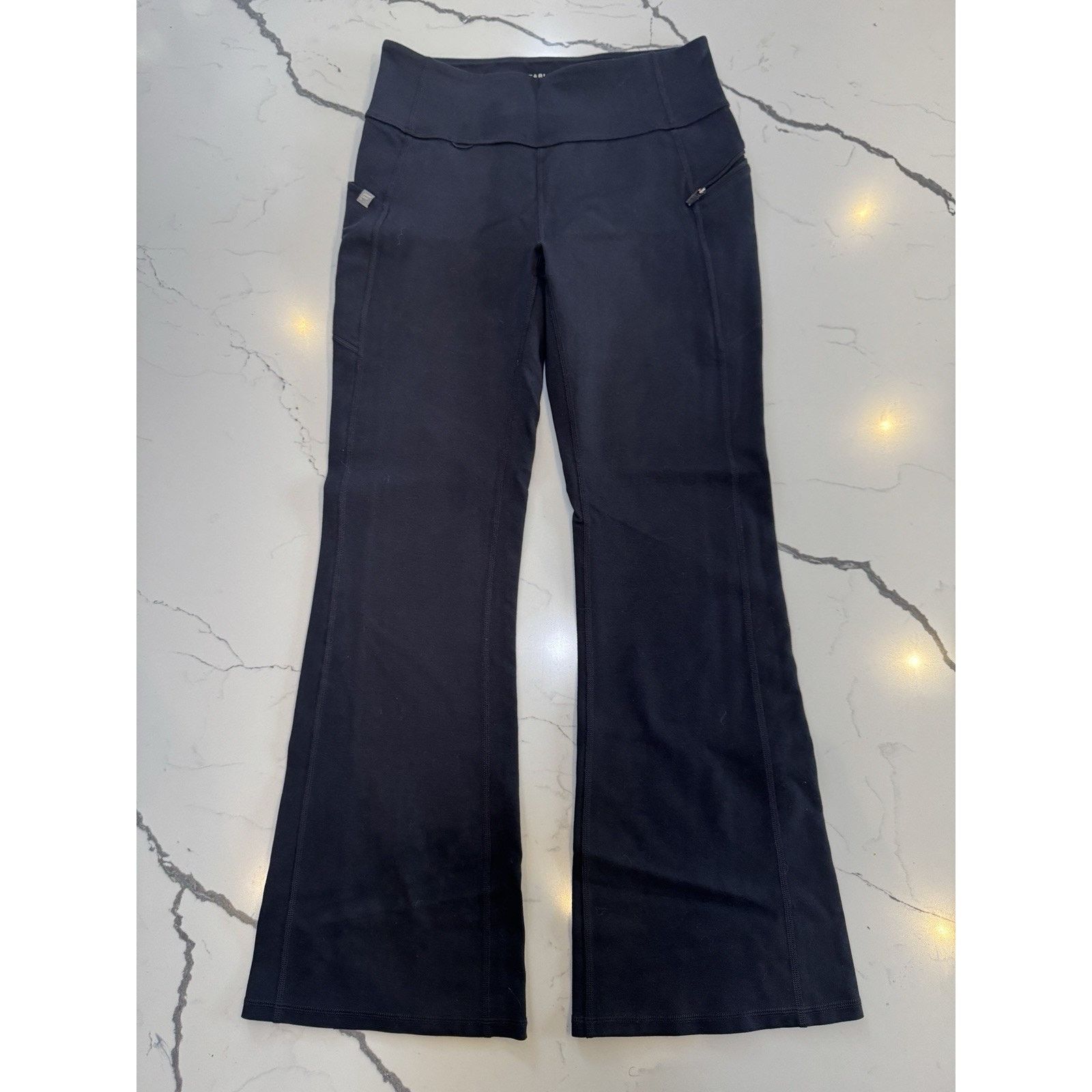 Fabletics Fabletics PureLux Leggings Women’s L Bootcut Blue EUC Size 36" / US 14 / IT 50 - 1 Thumbnail