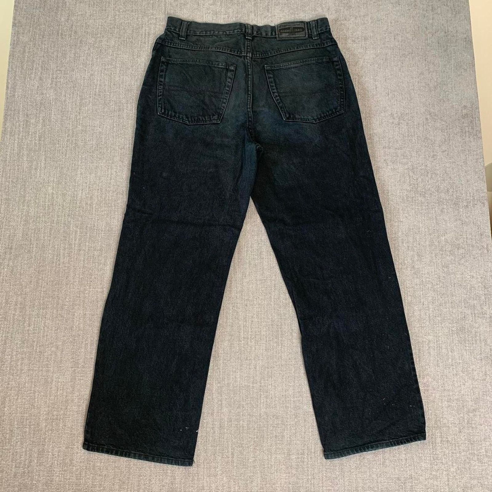 Anchor Blue Y2K Anchor Blue Wide Leg Black Denim Jeans Size US 36 / EU 52 - 3 Thumbnail
