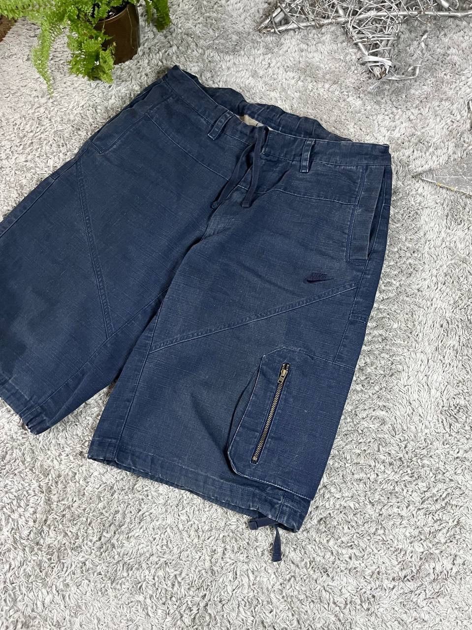 Nike × Vintage 00s Shorts Nike Streetwear Vintage Rare Cargo Logo Swoosh Size US 32 / EU 48 - 3 Thumbnail