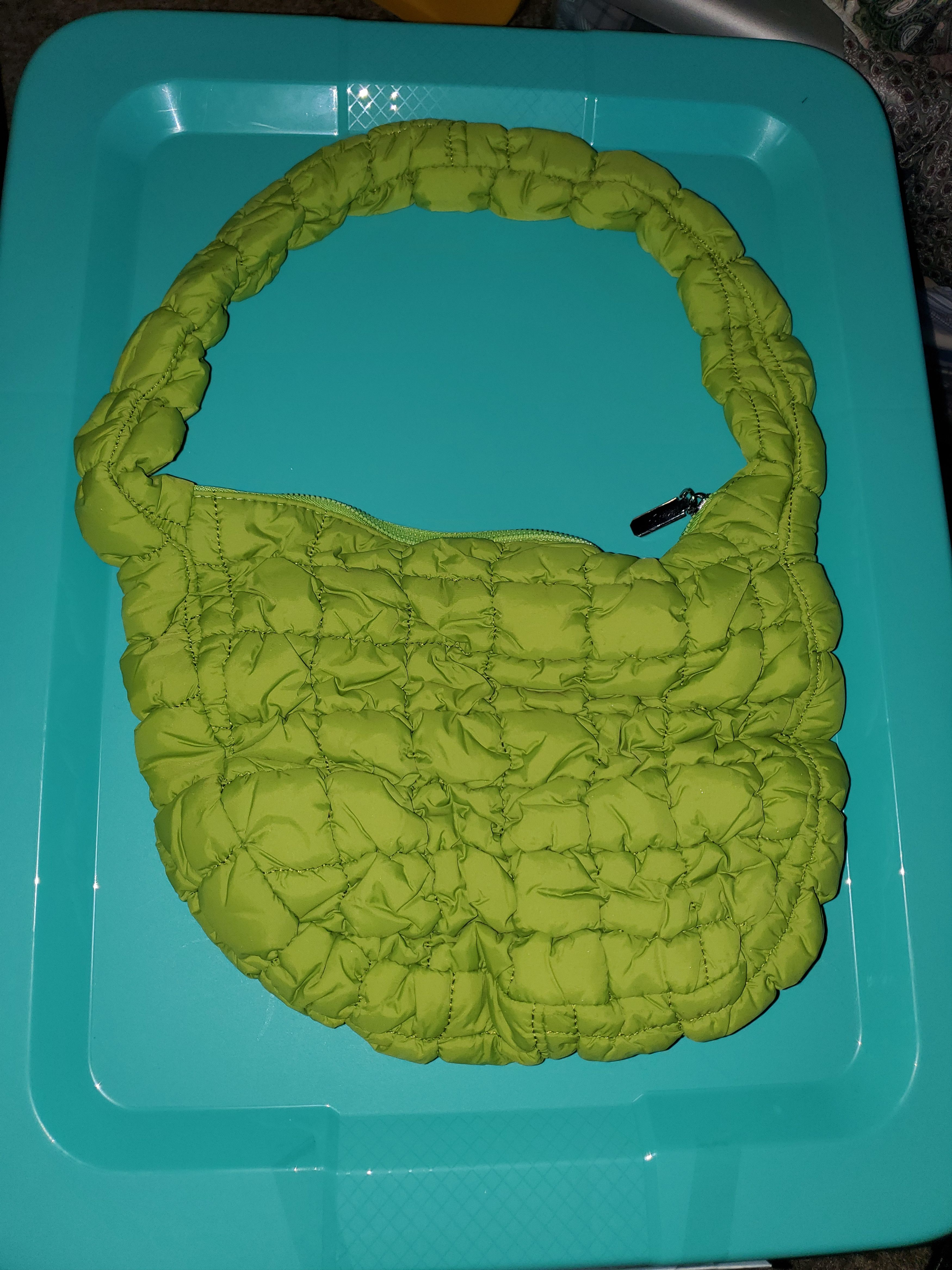 Other Brand new green quilted puffer shoulder bag Size ONE SIZE - 1 Thumbnail