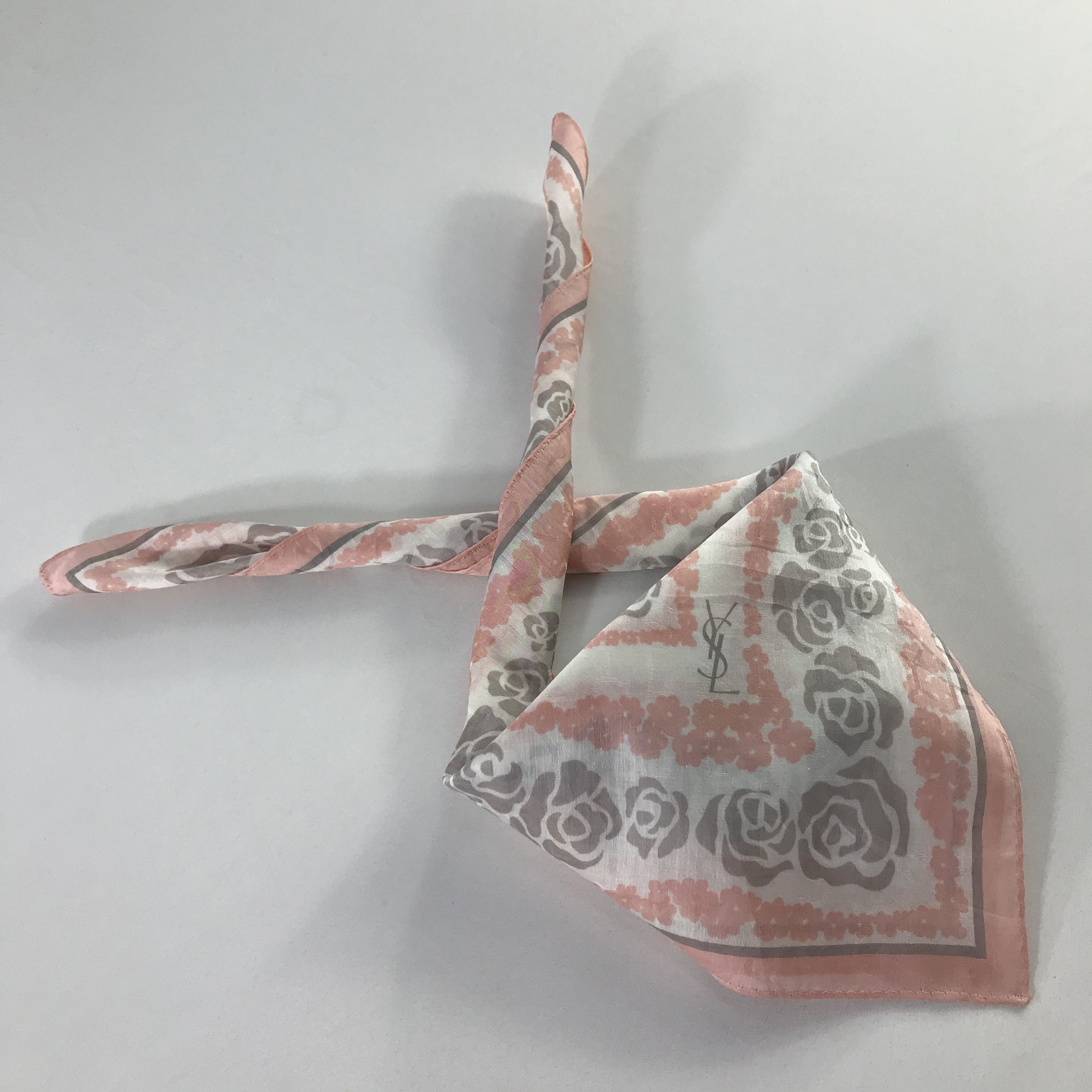 Vintage × Yves Saint Laurent Yves Saint Laurent Bandana / Handkerchief /Neckerchief -S862 Size ONE SIZE - 7 Thumbnail