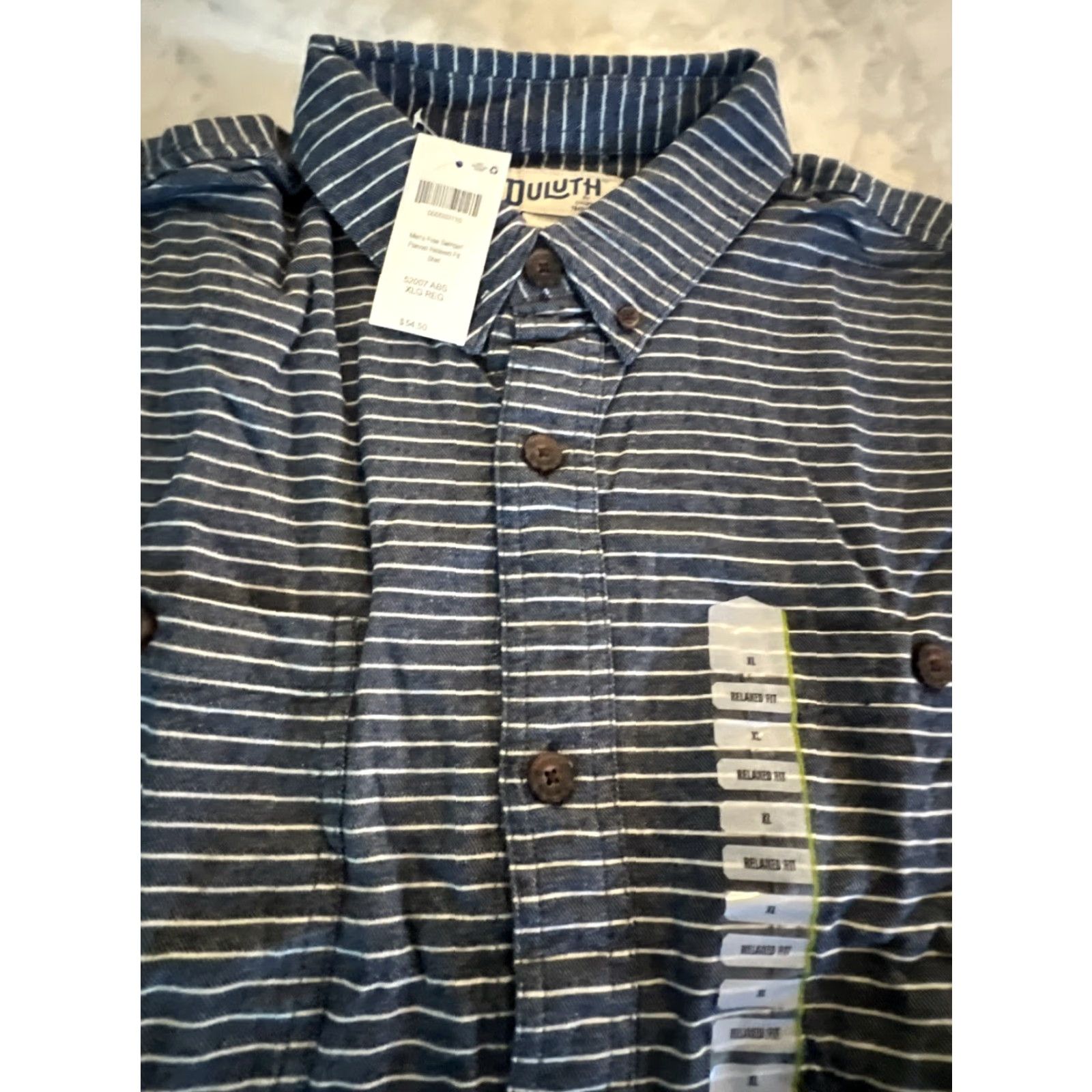 Vintage DULUTH Free Swingin’ Flannel Shirt Men XL Relaxed Fit ABS Stripes 52007 NWT Blue Plaid Shirt Mens XL Size US XL / EU 56 / 4 - 2 Thumbnail