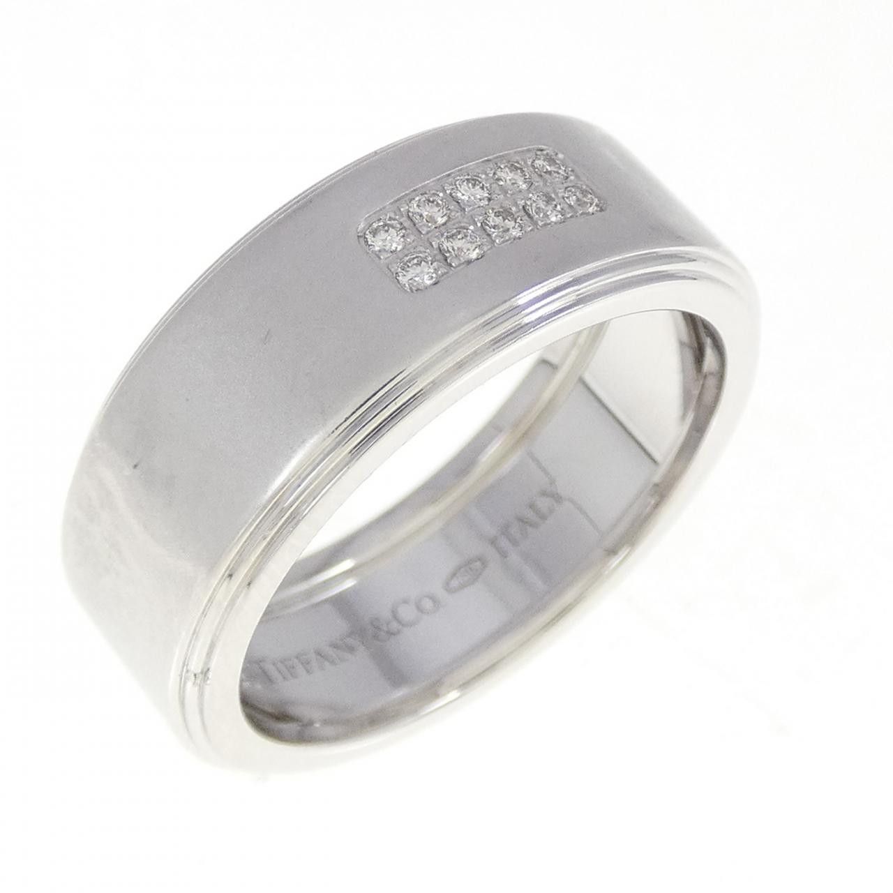 Tiffany & Co. Tiffany Century Au750 White Gold Diamond Ring Metal Ring DUTY FREE for USA