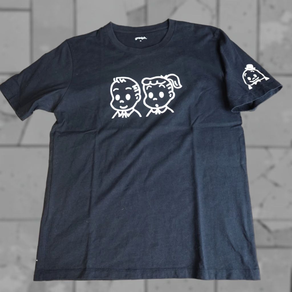 Doublet Graniph Shirt M Blue Double-Sided Osamu Harada Crew Neck Short Sleeve Unisex Adults T-Shirt Graphic Print Size US M / EU 48-50 / 2 - 1 Thumbnail