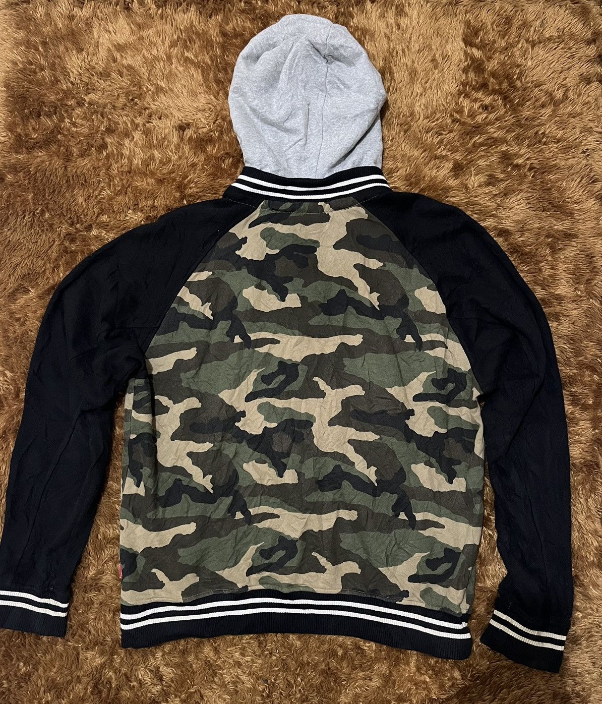 Japanese Brand Varsity Hoodie By B One Soul Army Military Y2K Style Vintage Size US XL / EU 56 / 4 - 6 Thumbnail