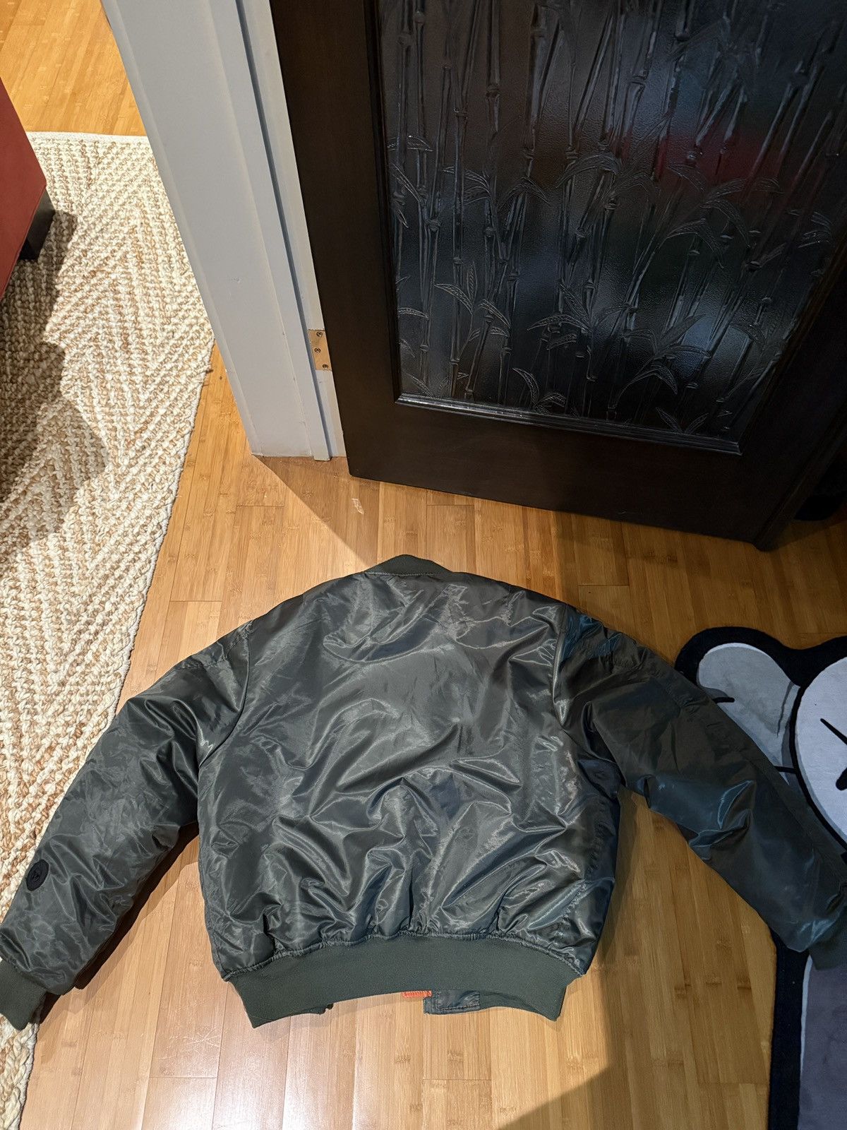 Vintage Green bomber jacket Size US L / EU 52-54 / 3 - 2 Thumbnail