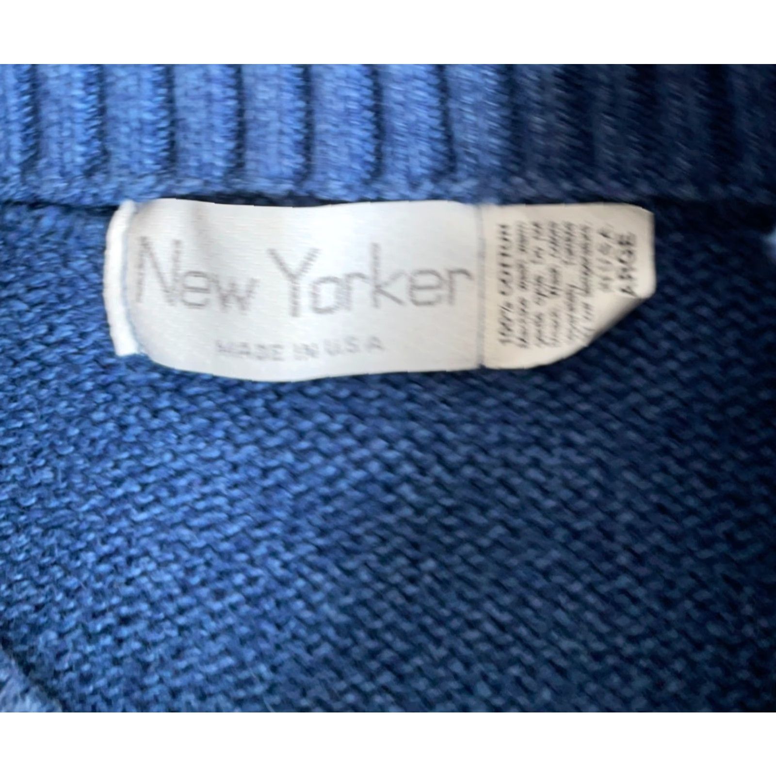 Vintage VINTAGE New Yorker Diamond Pattern Sweater Men XL Blue Beige Crew Neck 80s 90s Preppy Chunky Knit Pullover Relaxed Fit Knit Cotton Sweater Size US XL / EU 56 / 4 - 3 Thumbnail